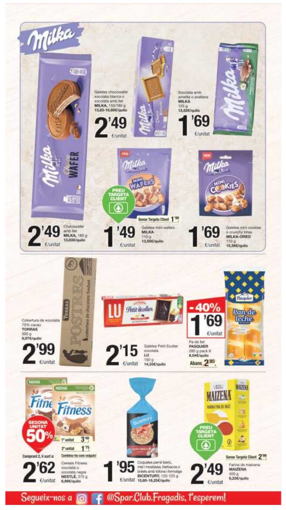 Folleto semanal Spar. Página 14