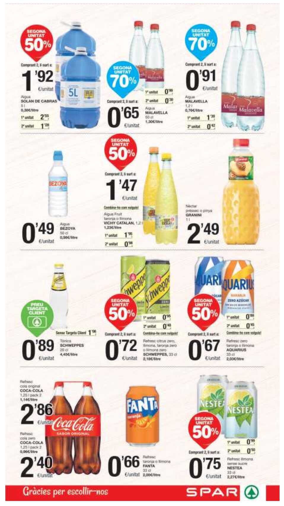 Folleto semanal Spar. Página 17