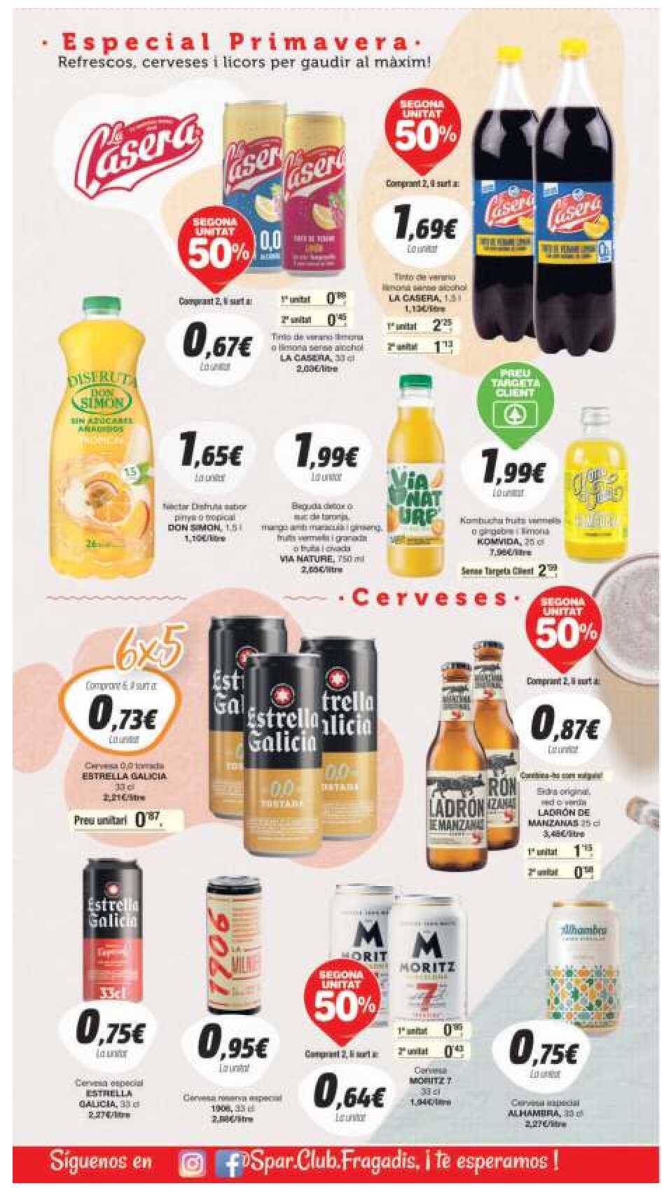 Folleto semanal Spar. Página 18