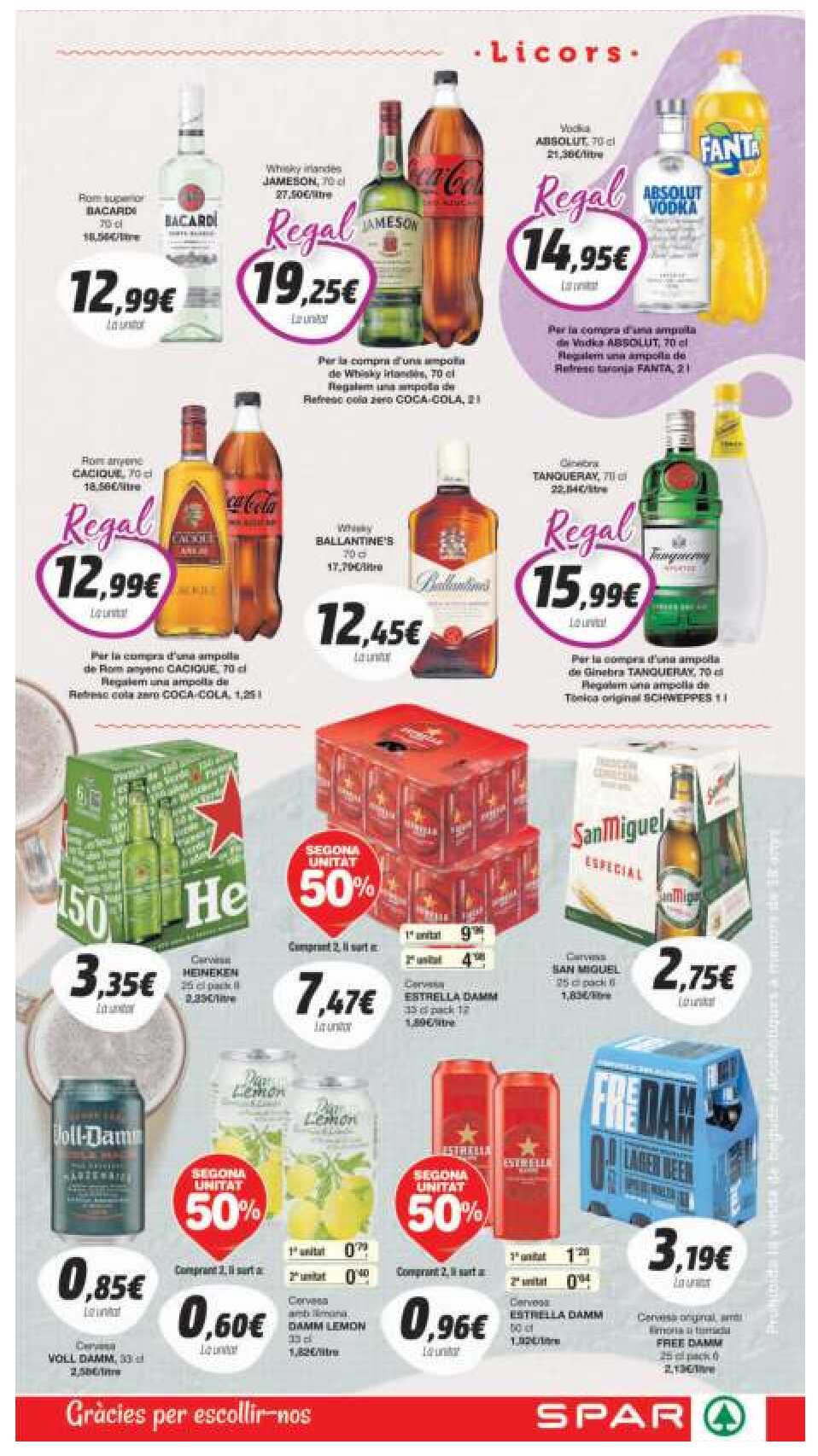 Folleto semanal Spar. Página 19