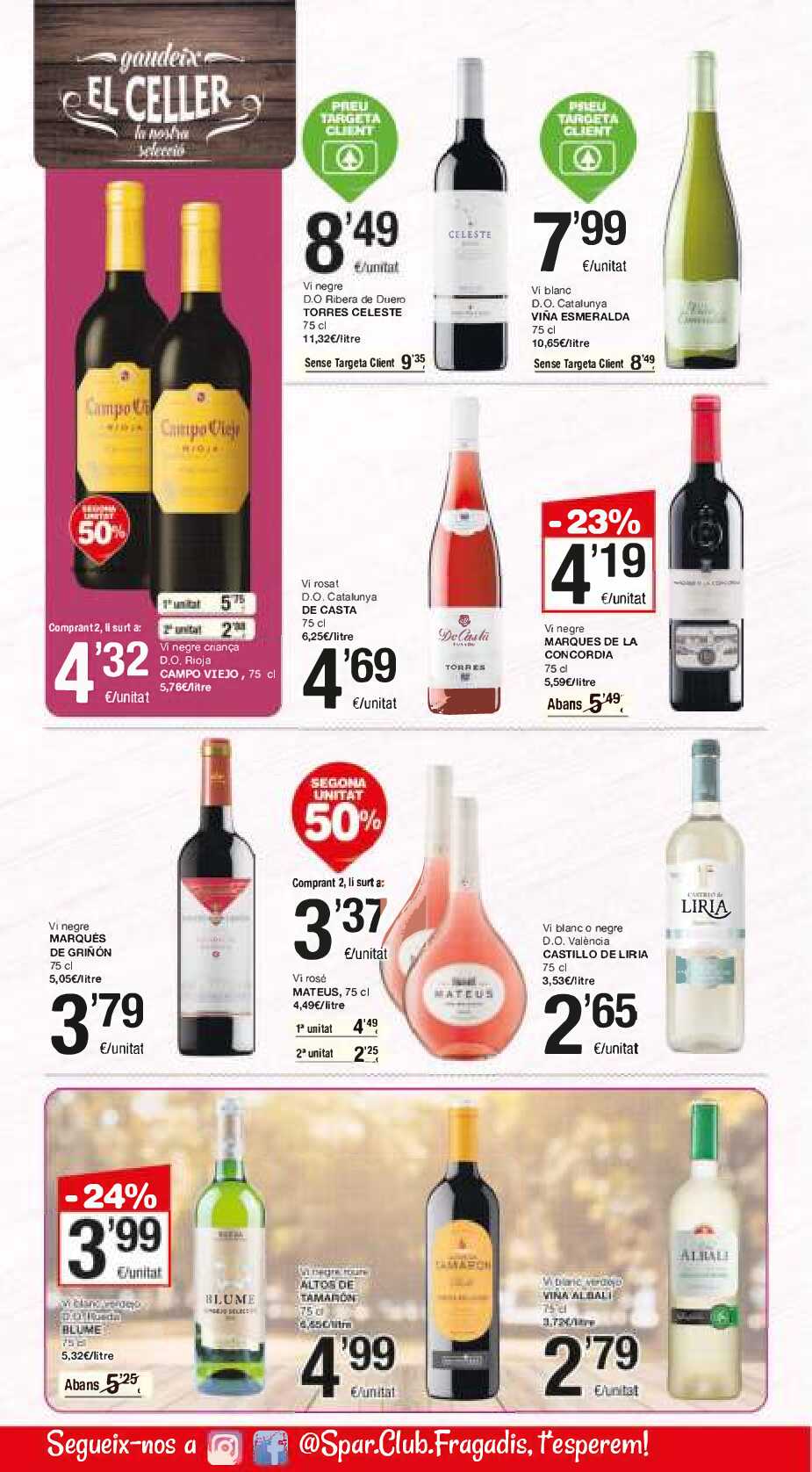 Folleto semanal Spar. Página 20