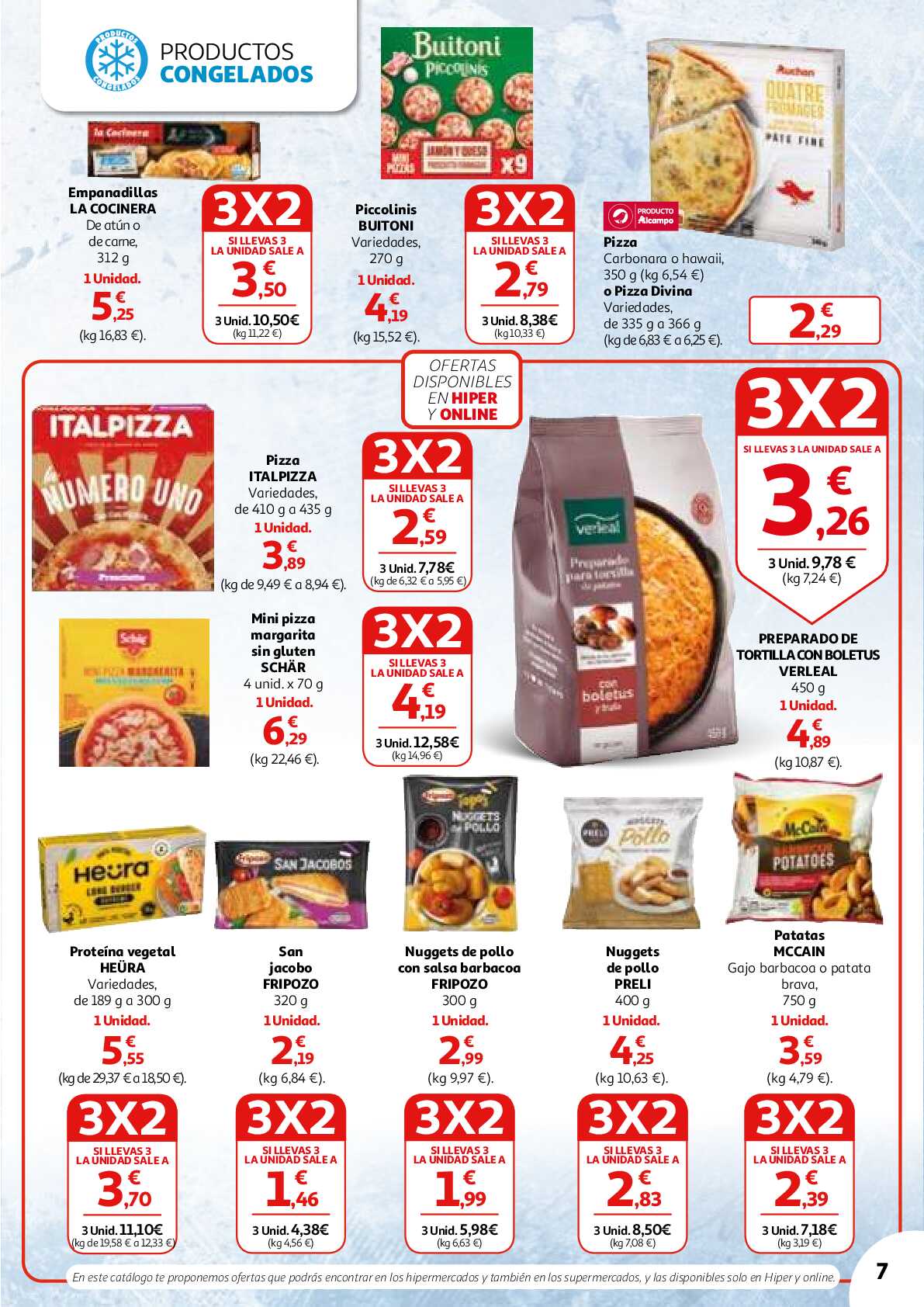 3x2 en una gran selección de productos Alcampo. Página 07