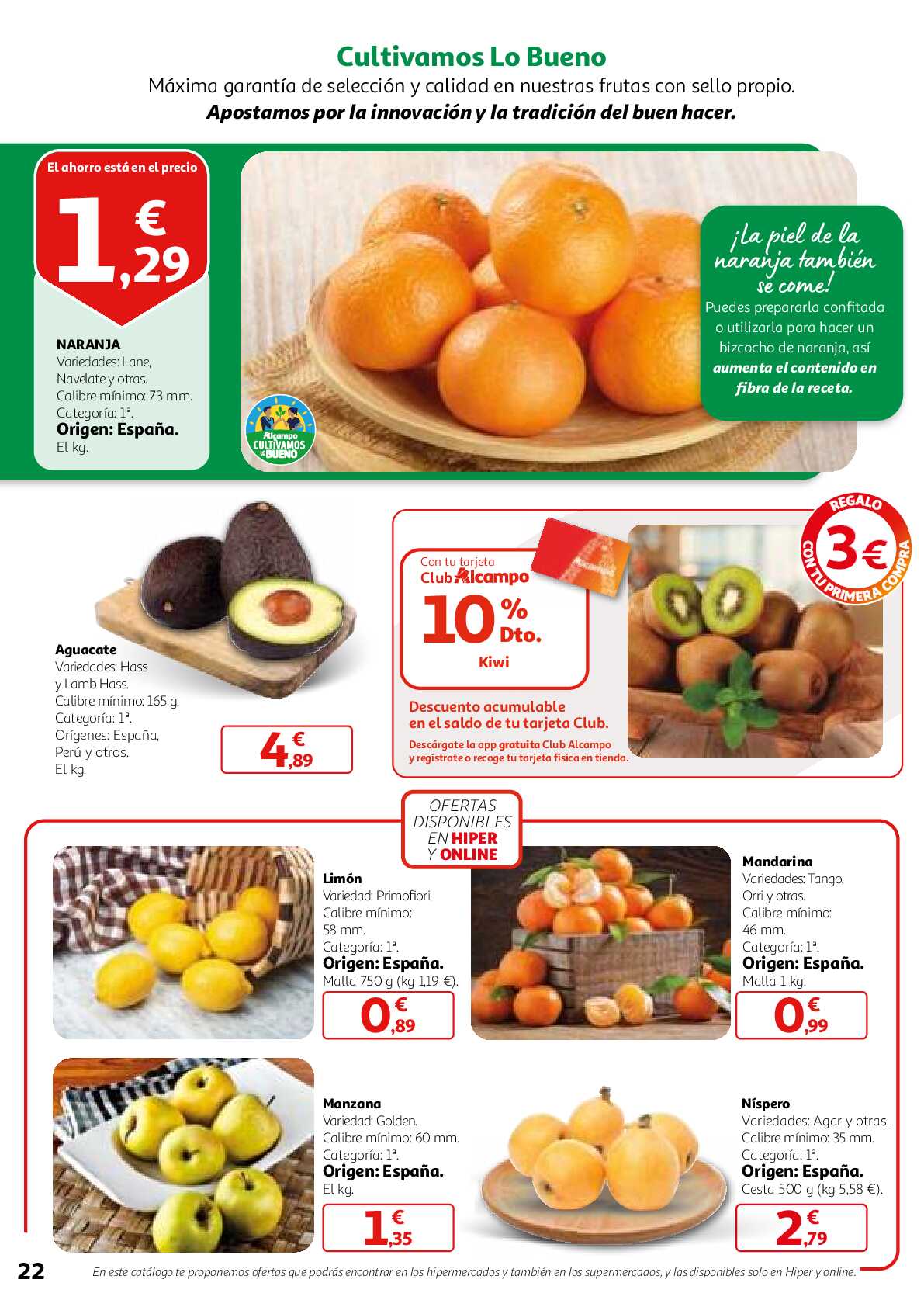 3x2 en una gran selección de productos Alcampo. Página 22