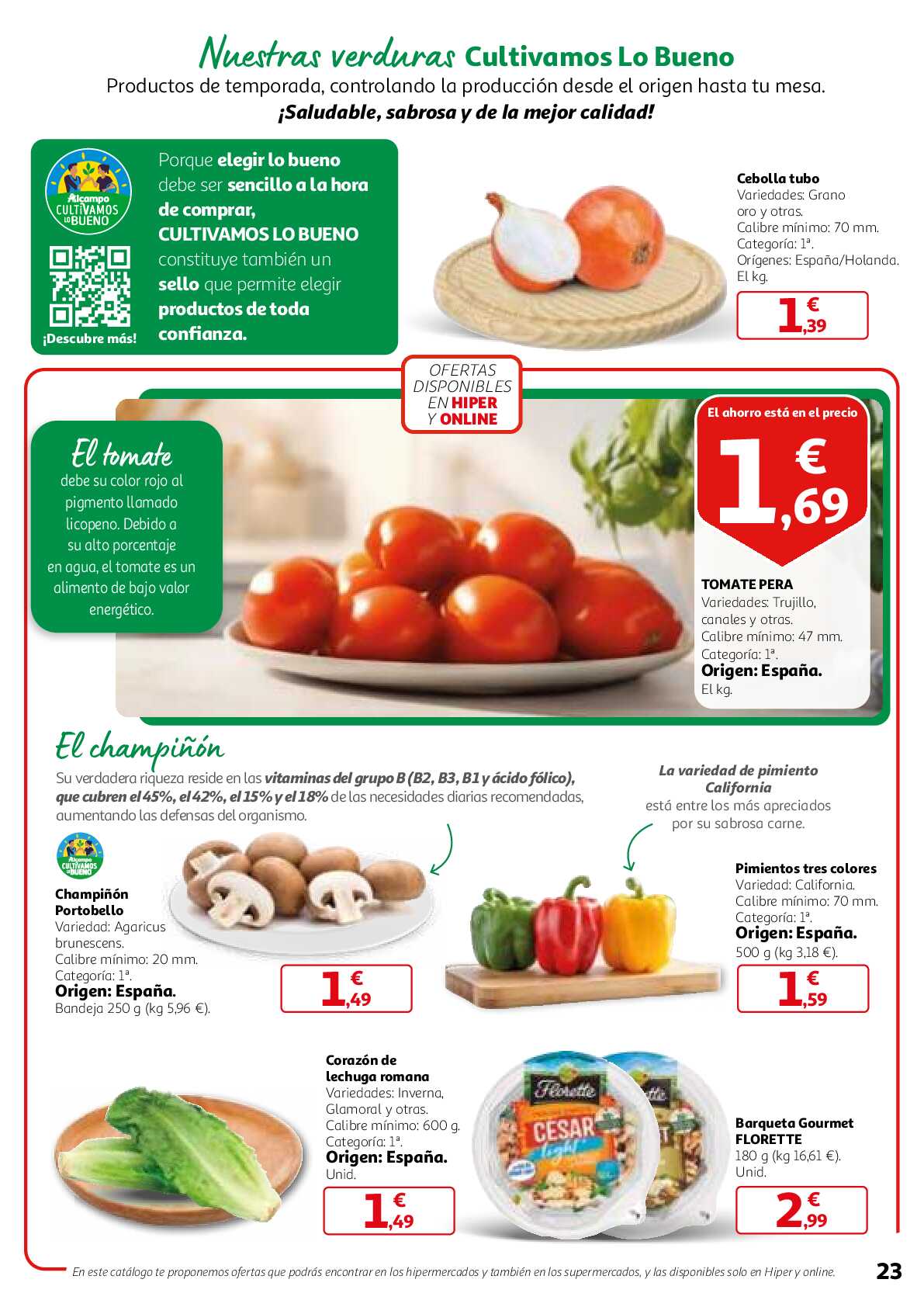 3x2 en una gran selección de productos Alcampo. Página 23