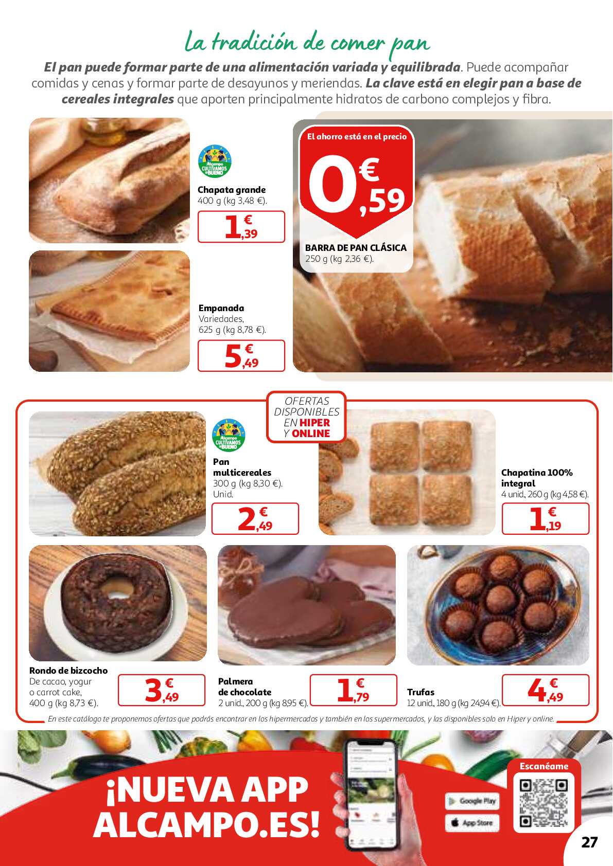 3x2 en una gran selección de productos Alcampo. Página 27