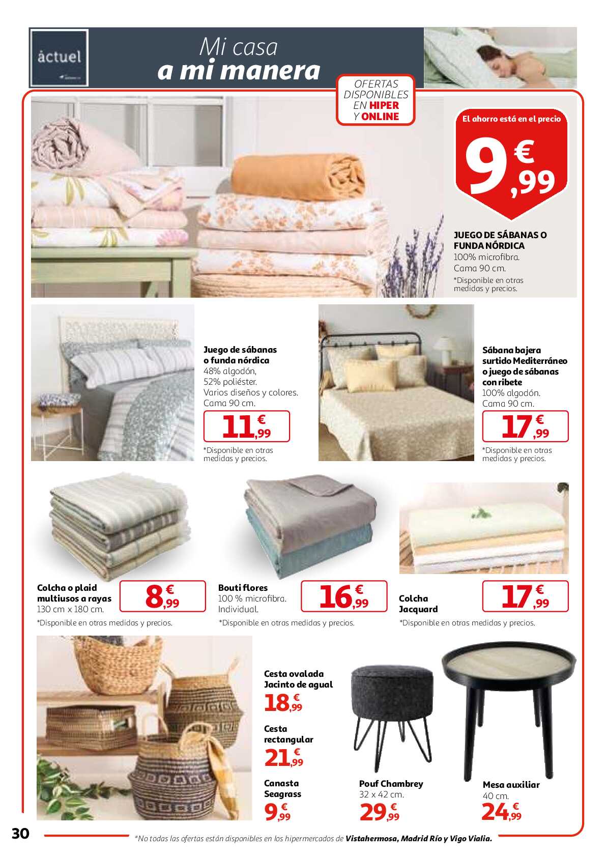 3x2 en una gran selección de productos Alcampo. Página 30