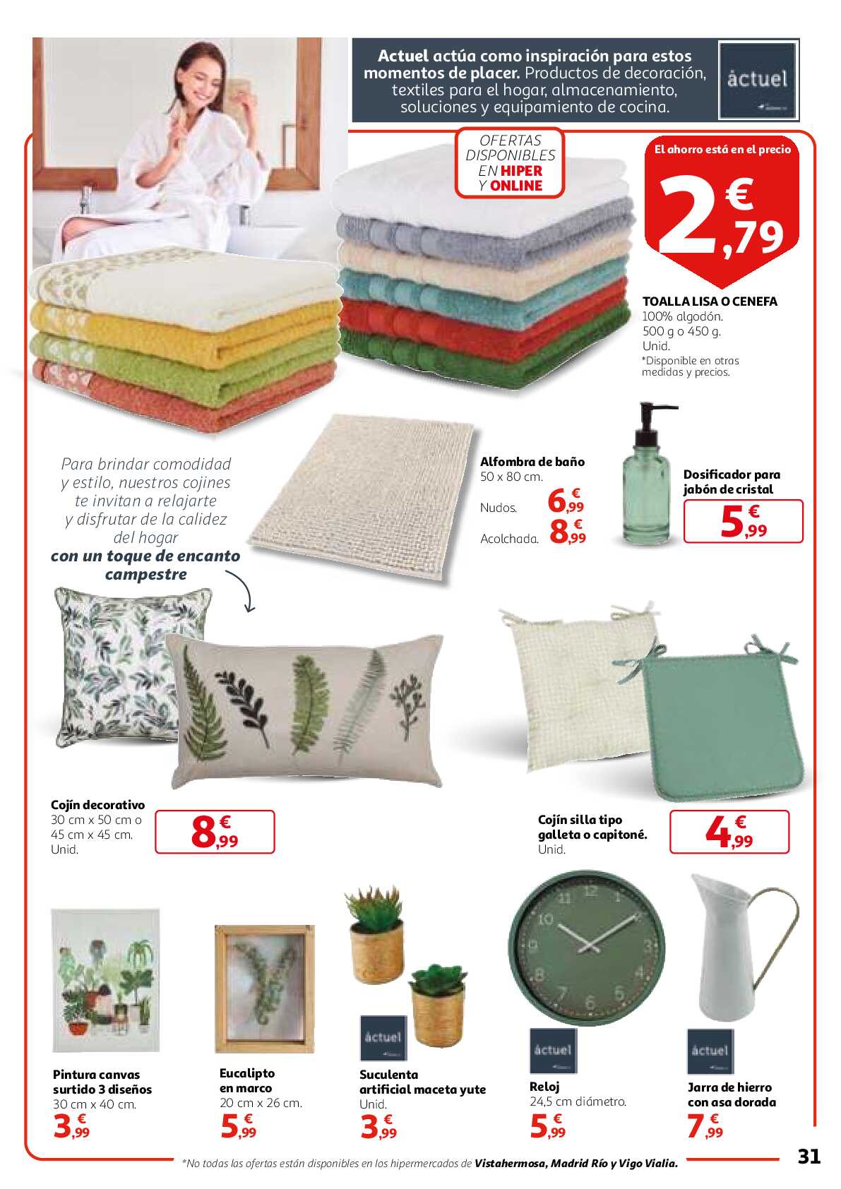 3x2 en una gran selección de productos Alcampo. Página 31