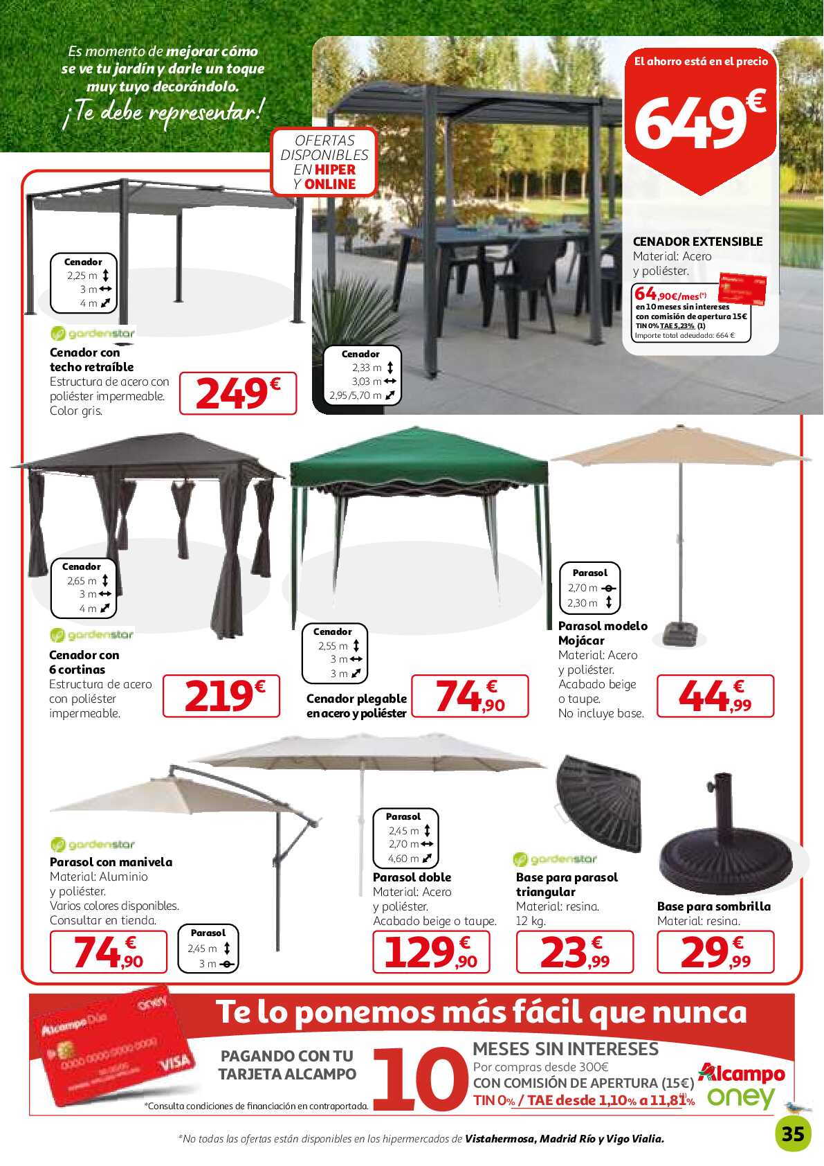 3x2 en una gran selección de productos Alcampo. Página 35