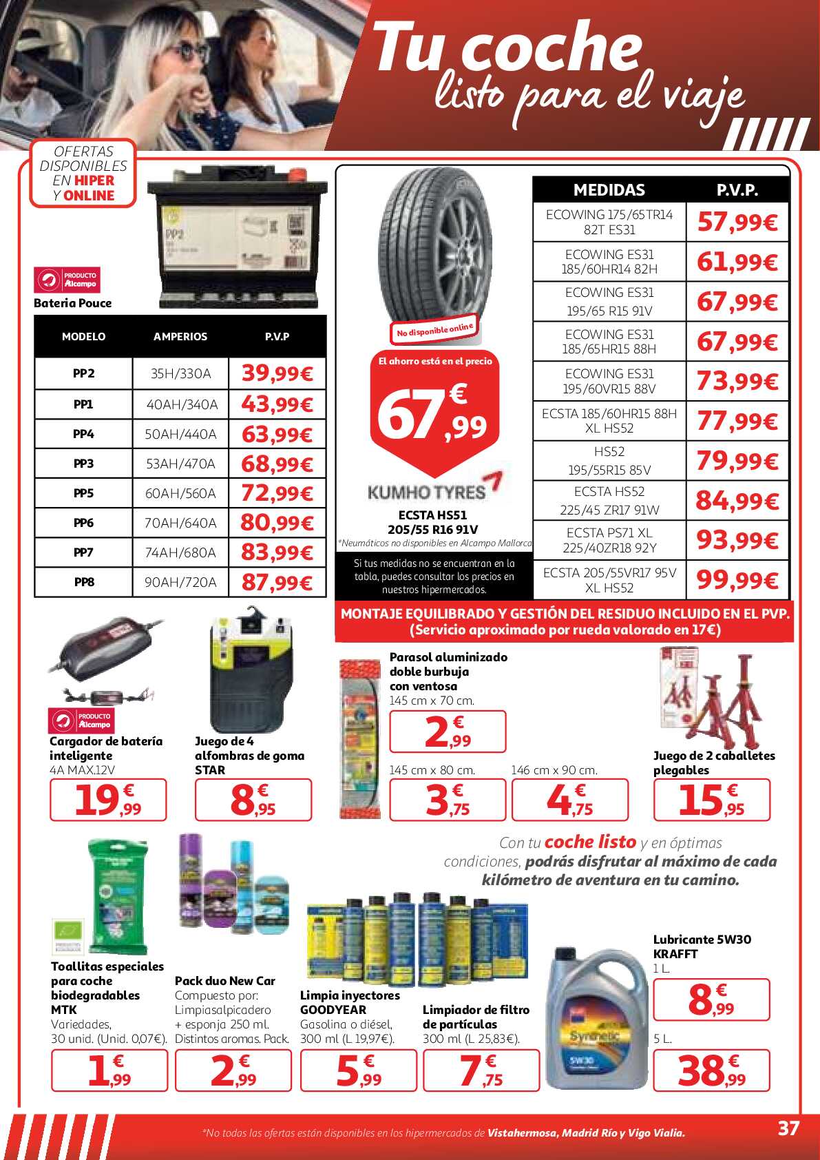 3x2 en una gran selección de productos Alcampo. Página 37