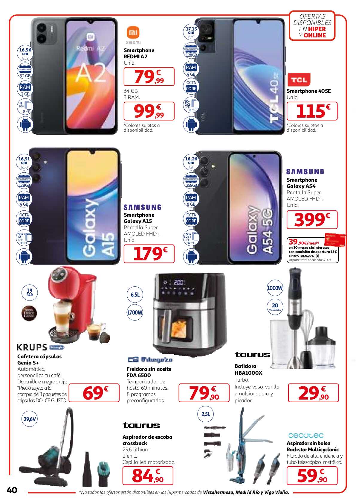 3x2 en una gran selección de productos Alcampo. Página 40