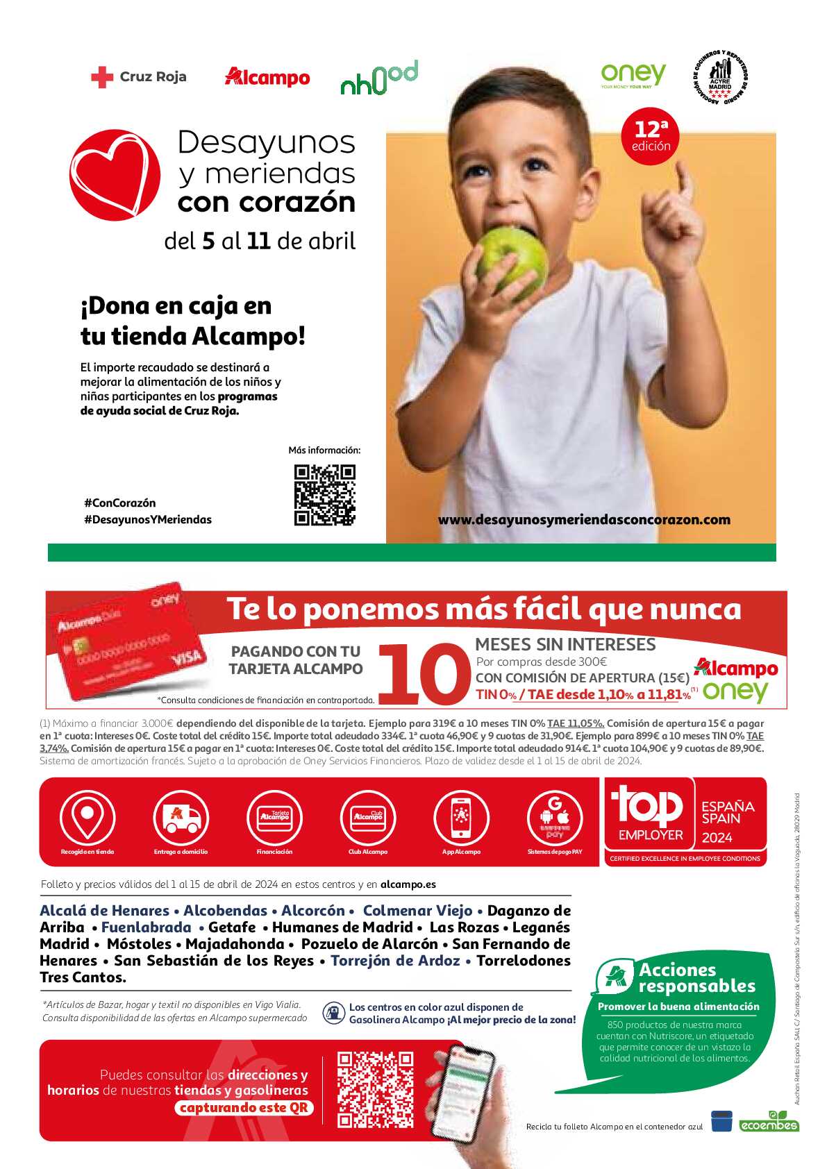 3x2 en una gran selección de productos Alcampo. Página 42