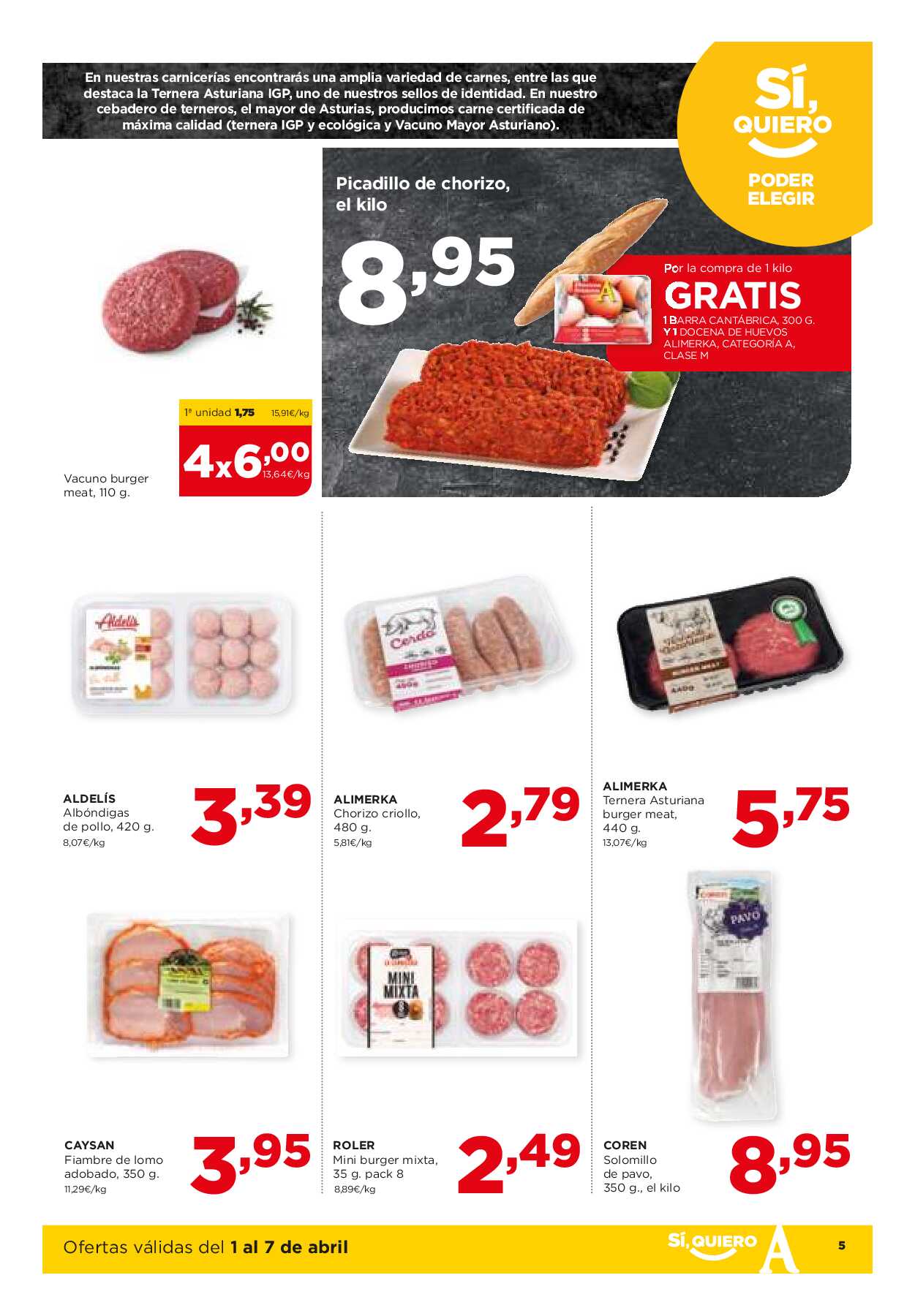 Folleto semanal Alimerka. Página 05