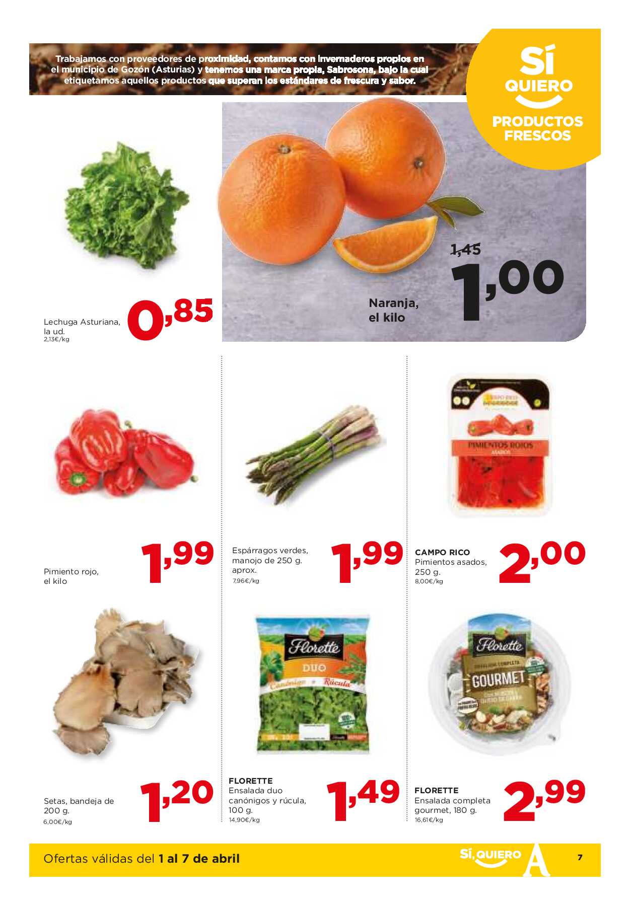 Folleto semanal Alimerka. Página 07