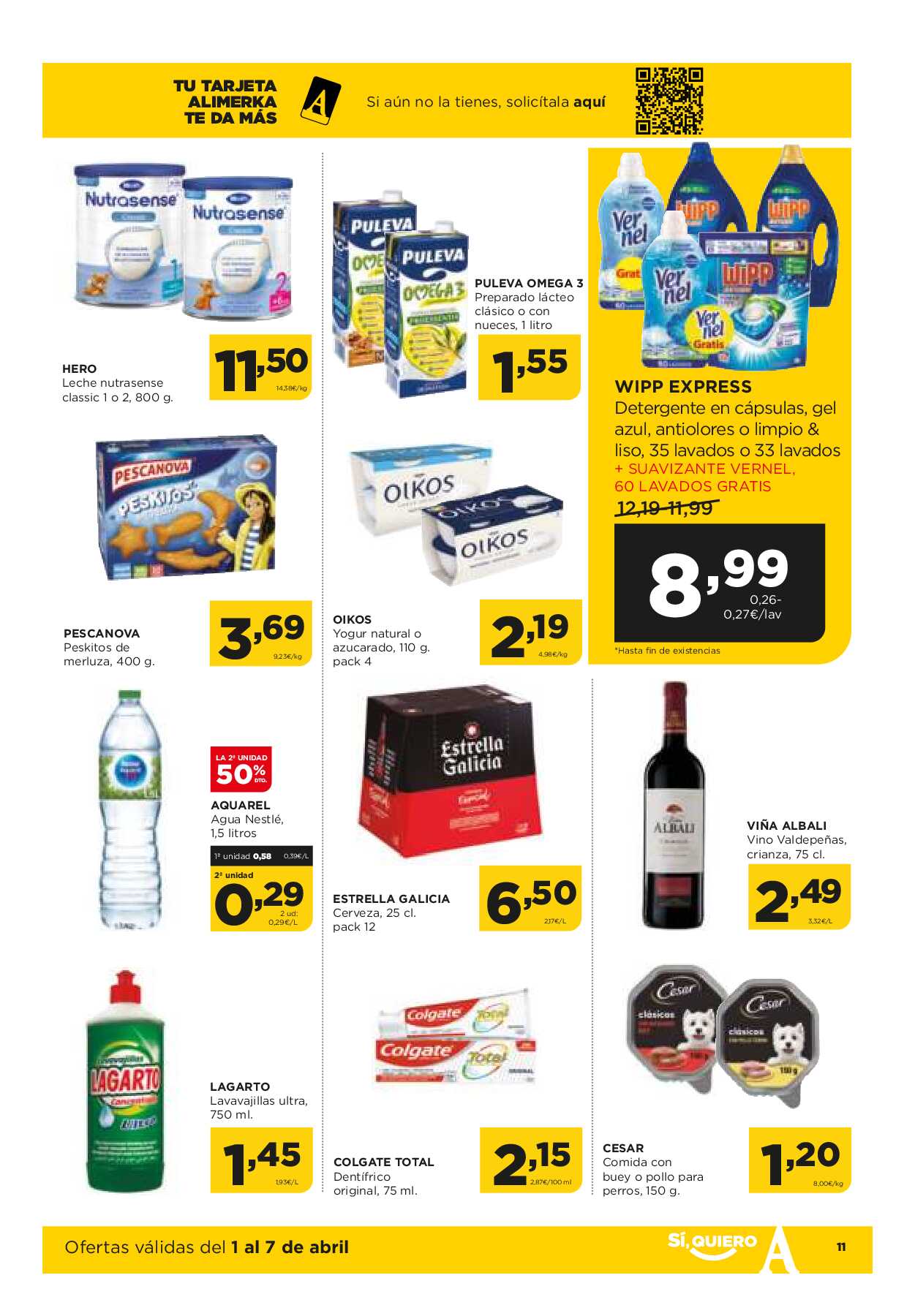 Folleto semanal Alimerka. Página 11