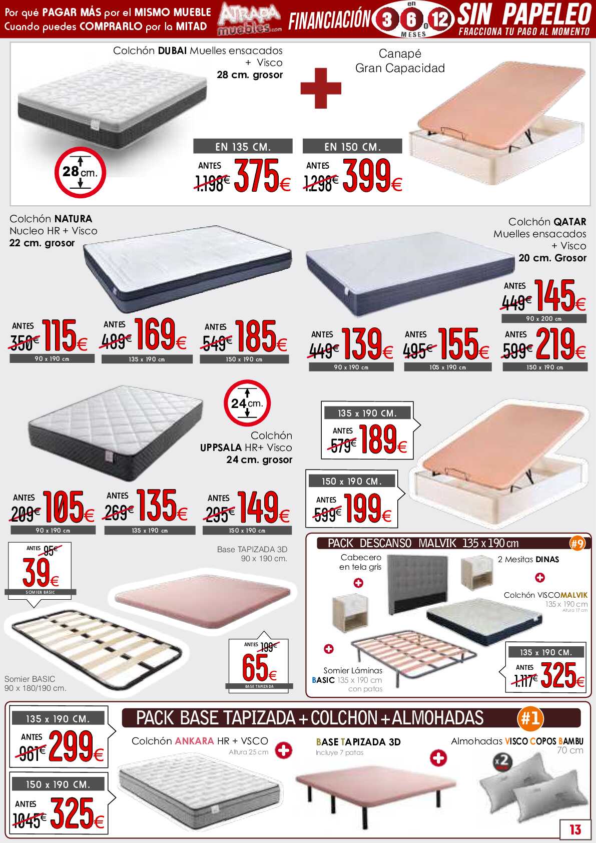 Folleto ofertas abril Atrapamuebles. Página 13