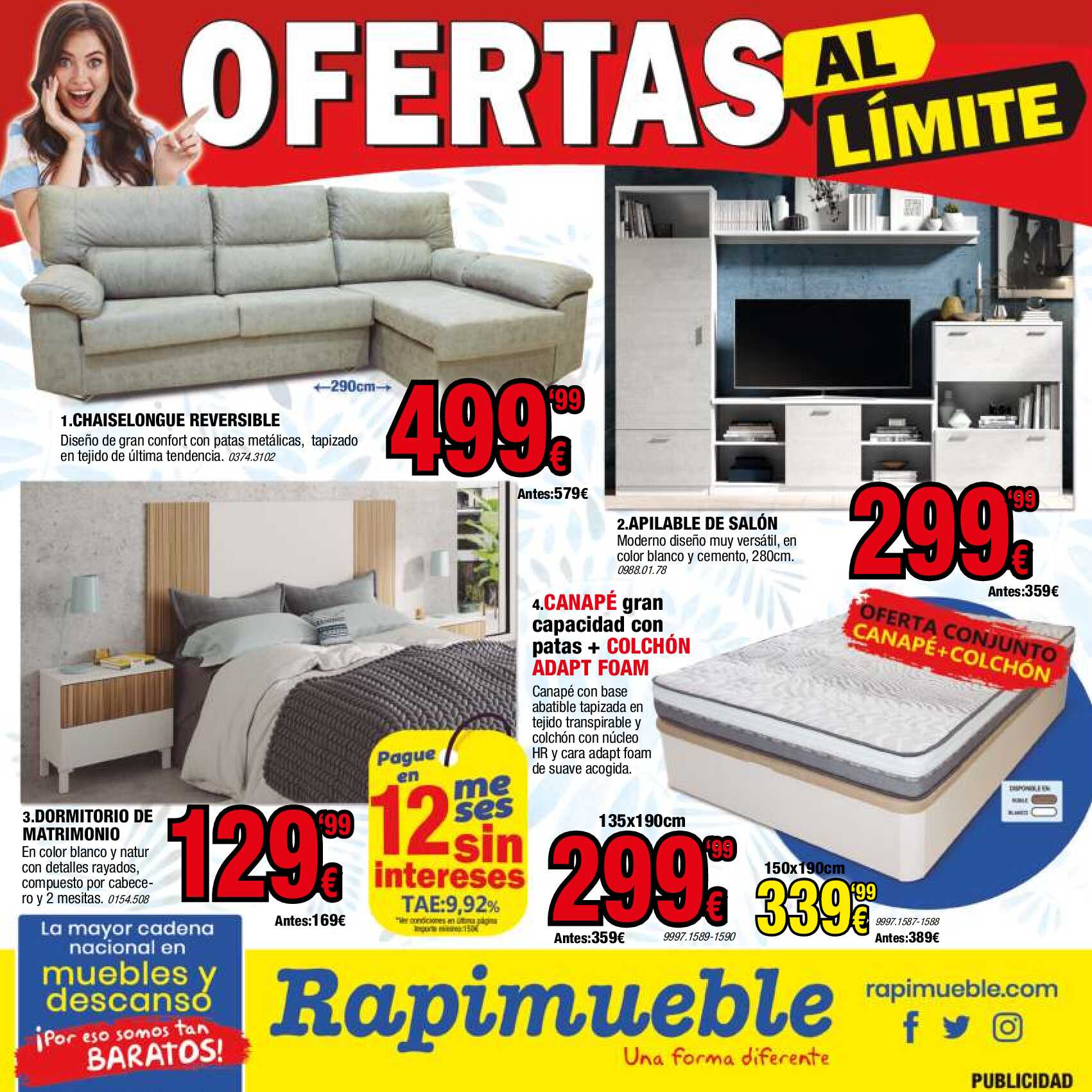 Ofertas al límite Rapimueble. Página 01