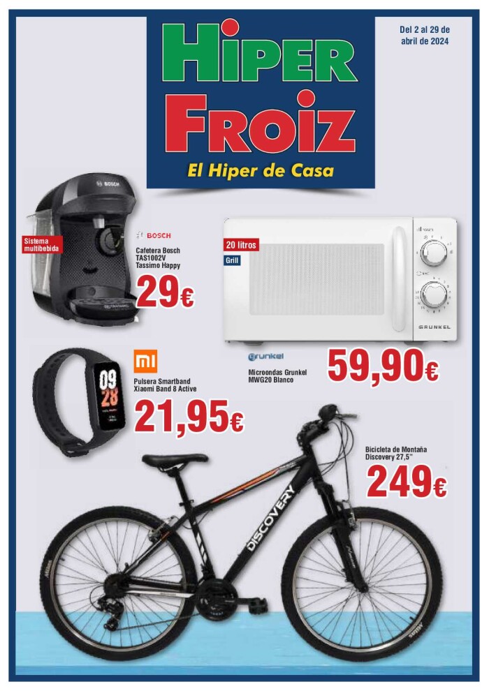 Folleto Hiper Froiz Froiz. Página de portada