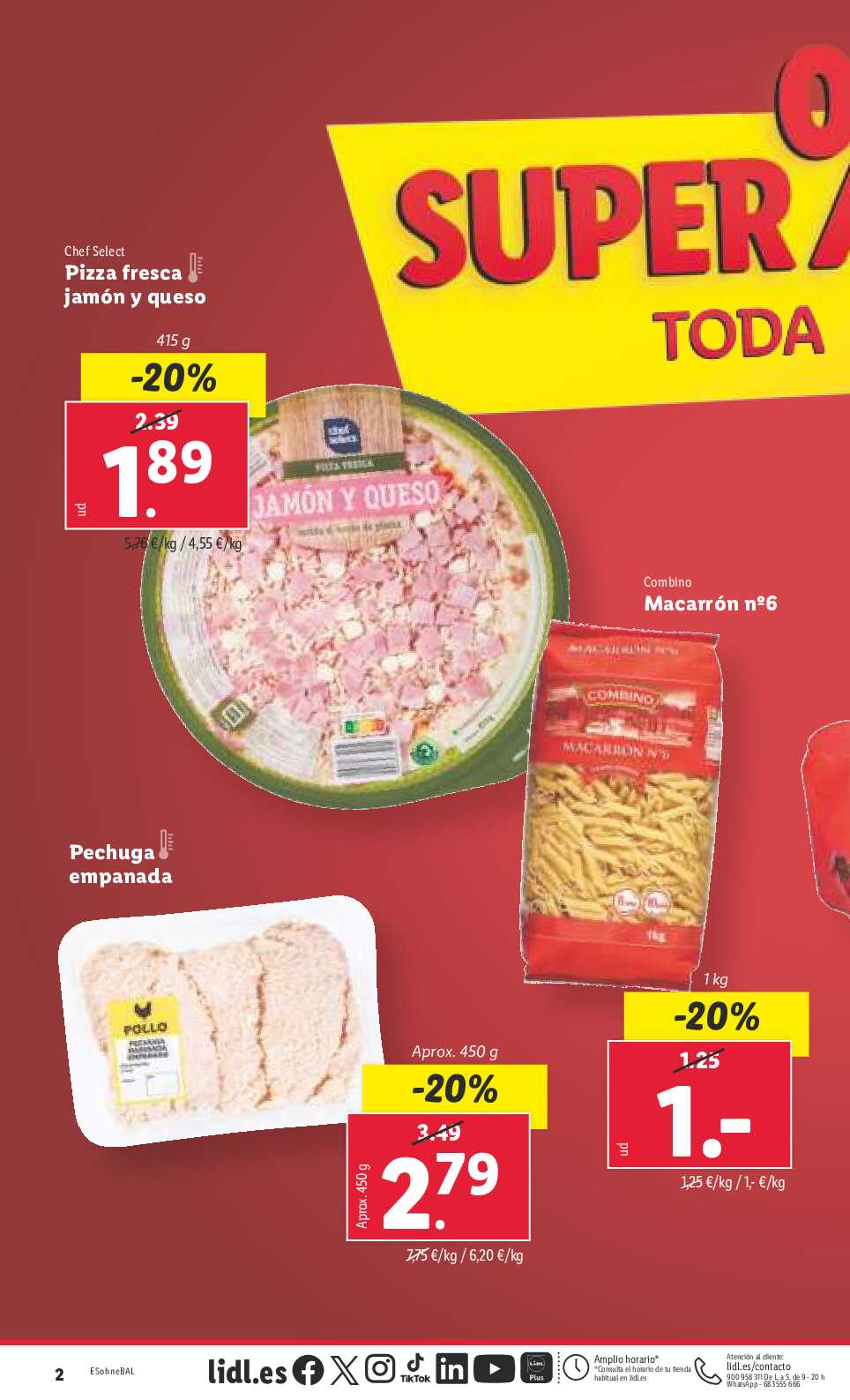 Folleto semanal Lidl. Página 02