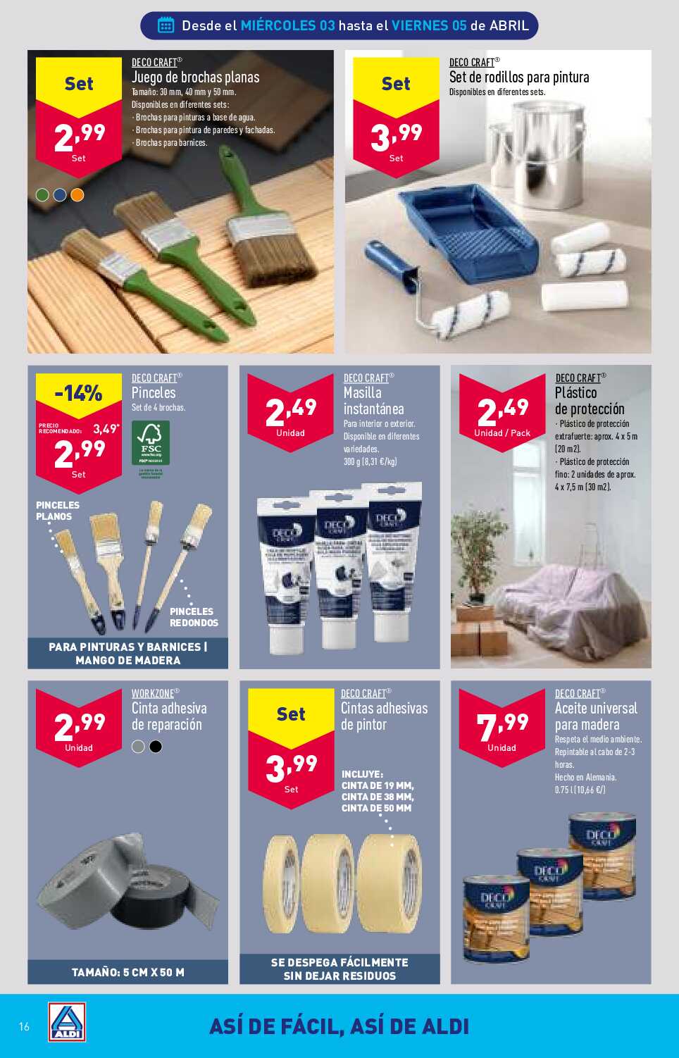 Folleto semanal Aldi. Página 16