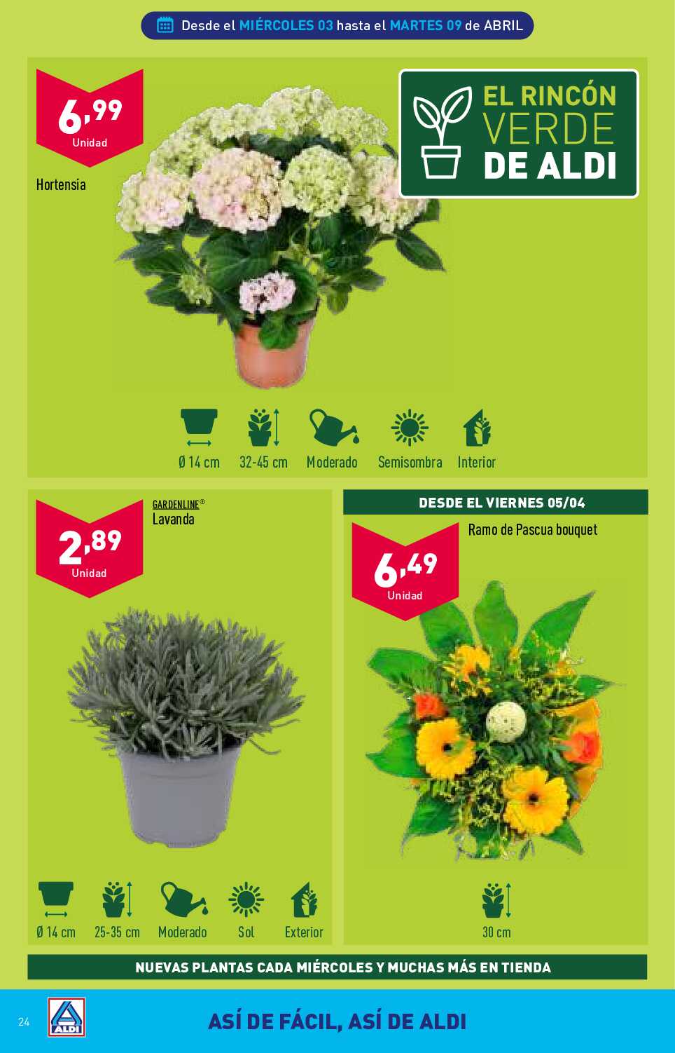 Folleto semanal Aldi. Página 24