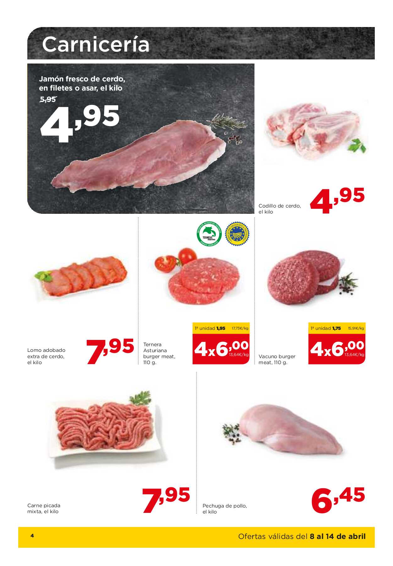 Folleto semanal Alimerka. Página 04