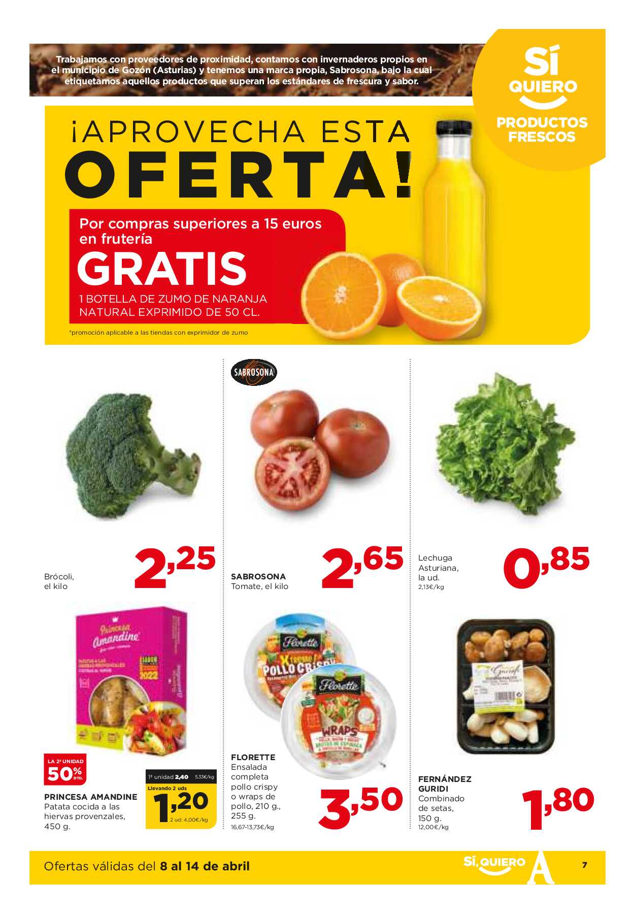 Folleto semanal Alimerka. Página 07
