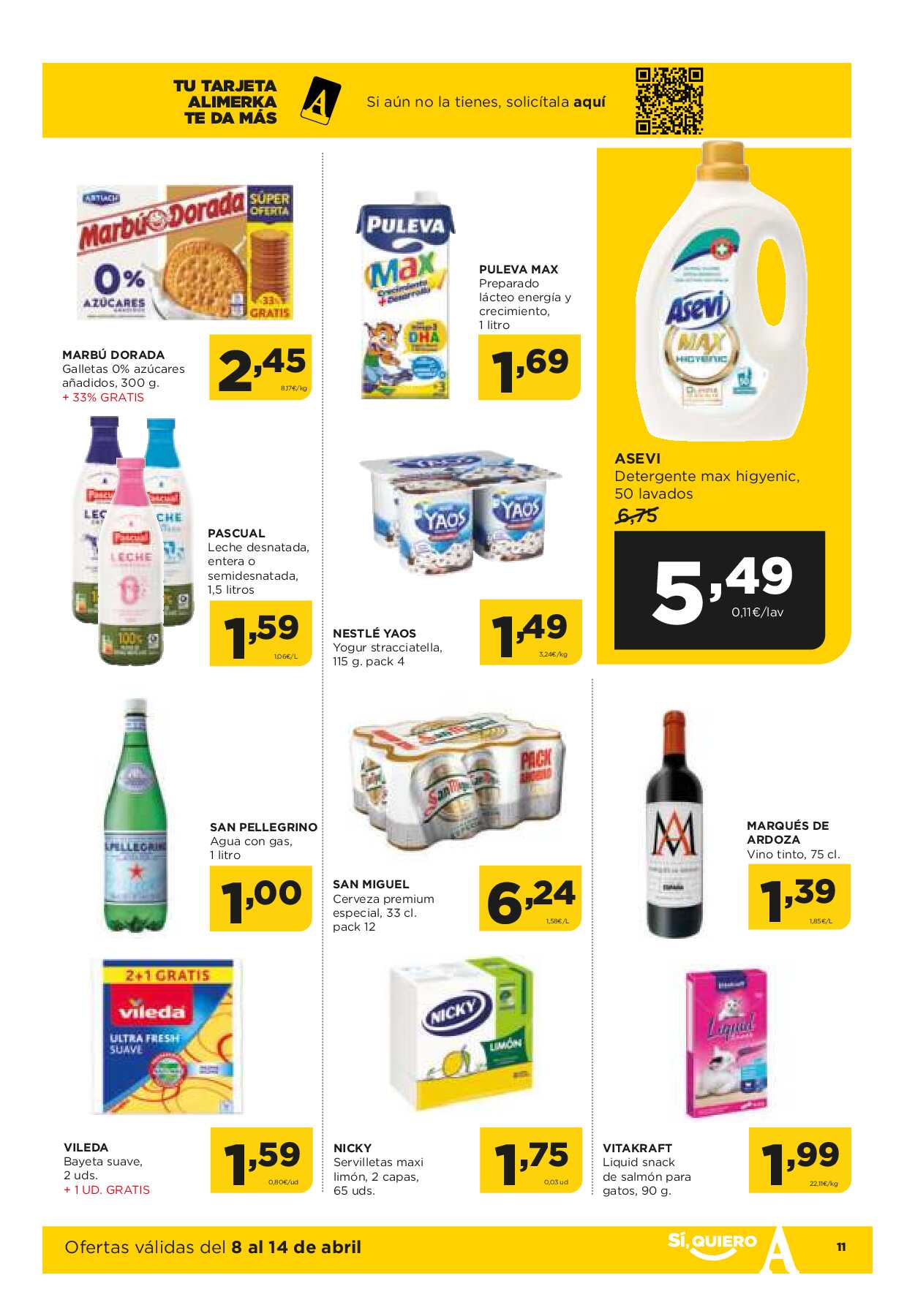 Folleto semanal Alimerka. Página 11