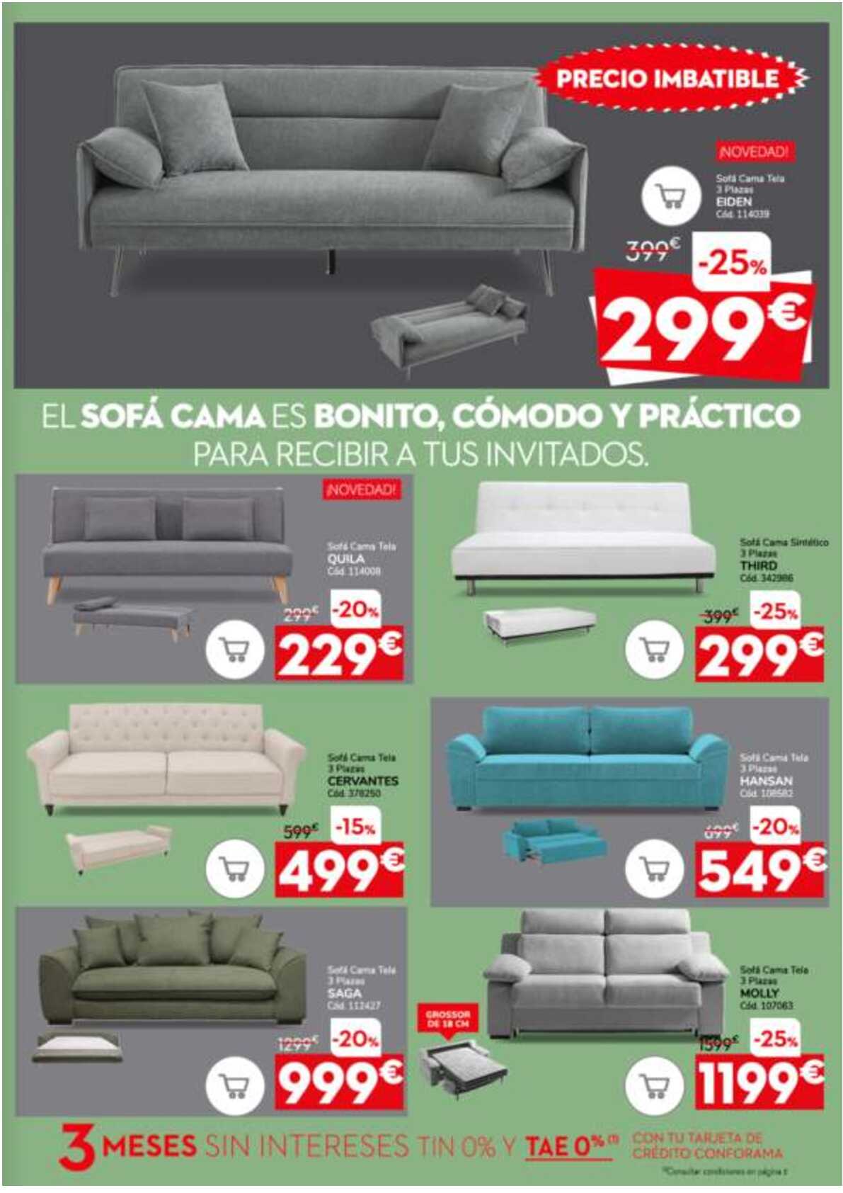 -50% en sofás y mucho más Conforama. Página 03