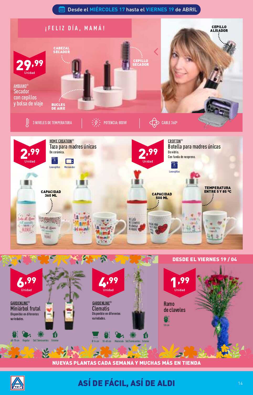 Folleto semanal Aldi. Página 14