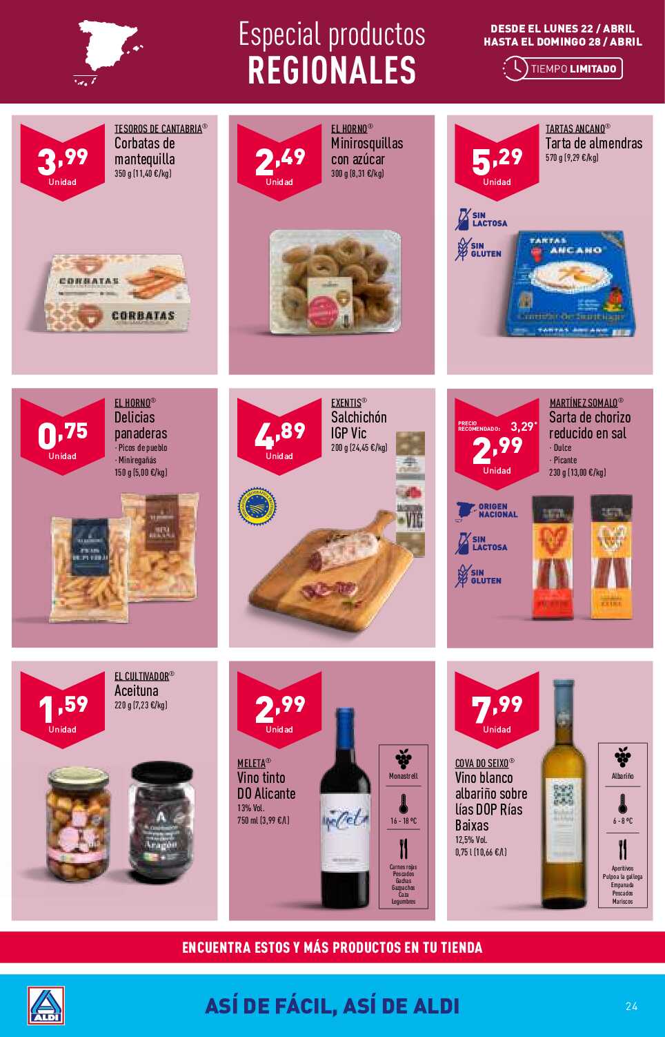 Folleto semanal Aldi. Página 24