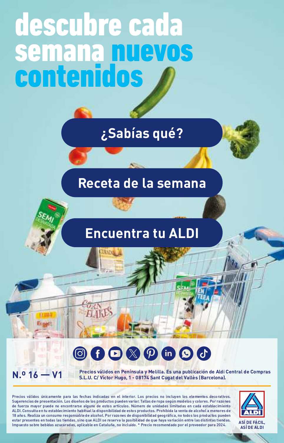 Folleto semanal Aldi. Página 28