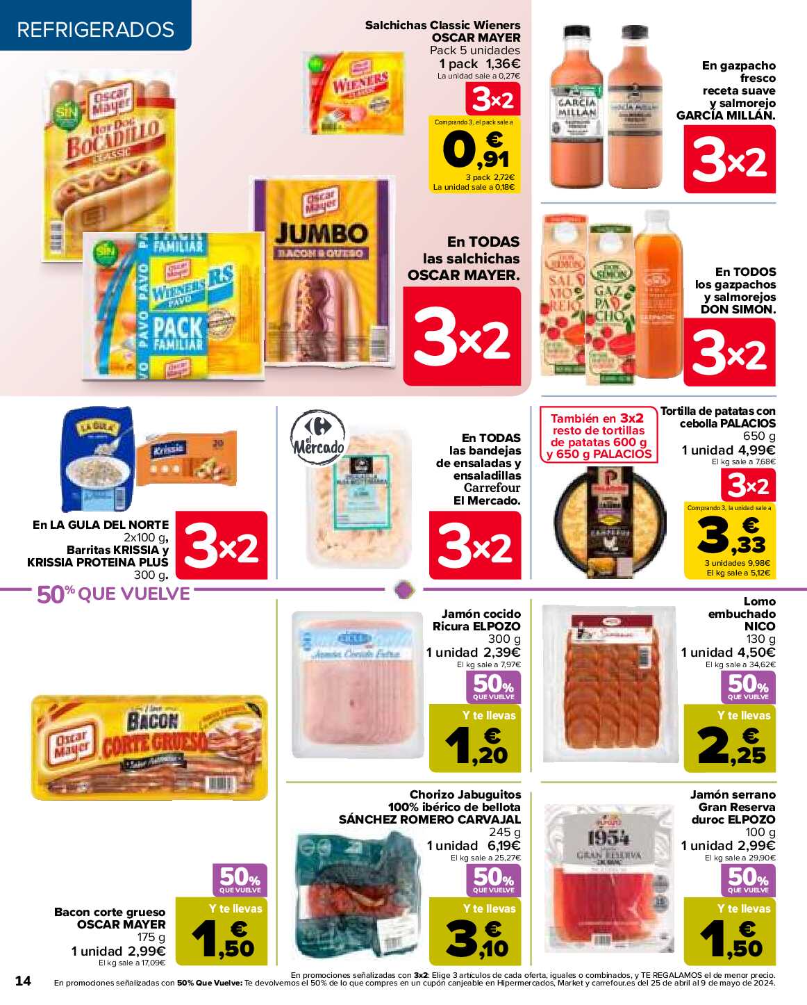 50% que vuelve Carrefour. Página 14