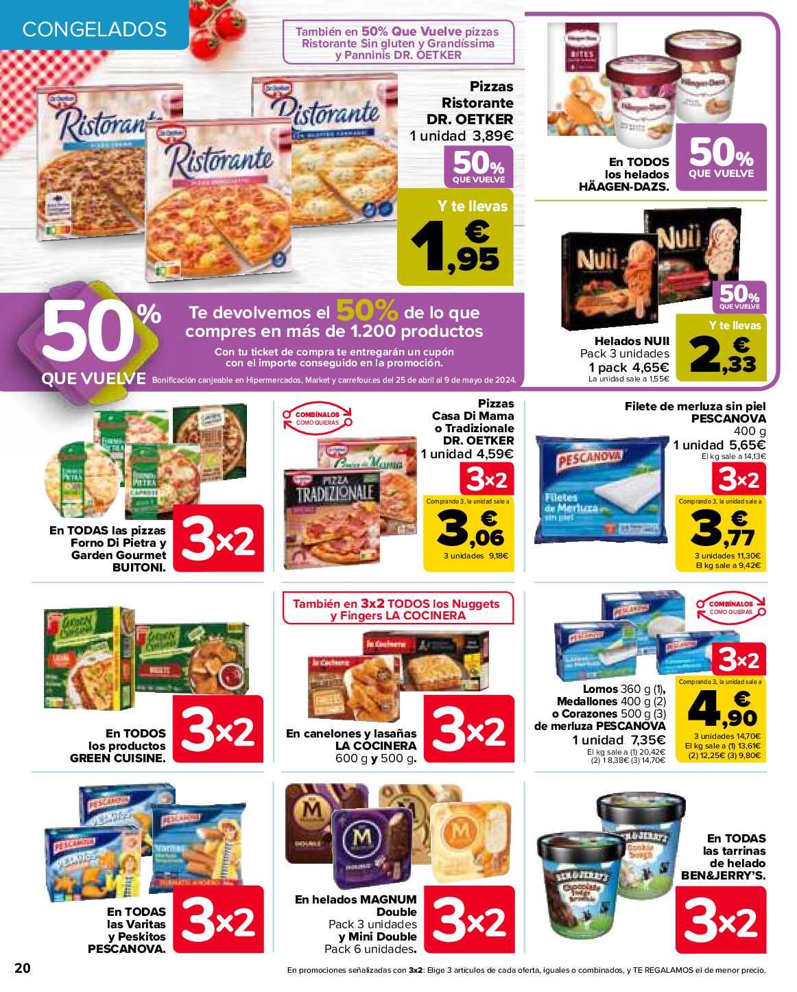 50% que vuelve Carrefour. Página 20