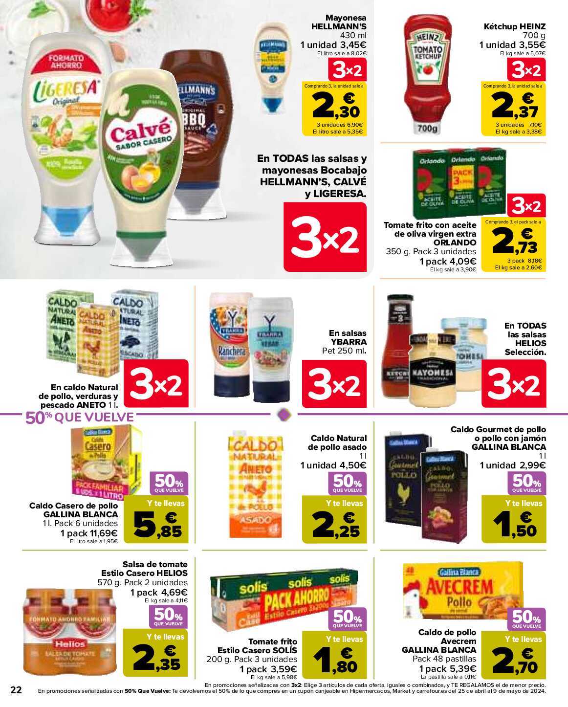 50% que vuelve Carrefour. Página 24