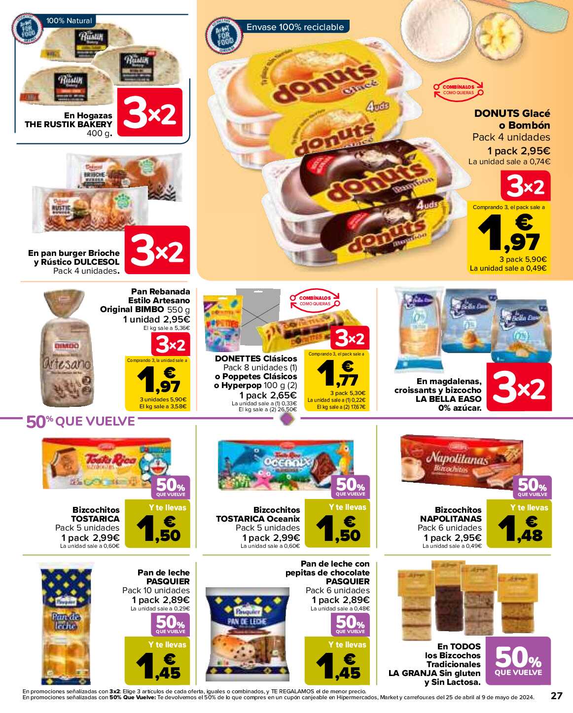 50% que vuelve Carrefour. Página 27