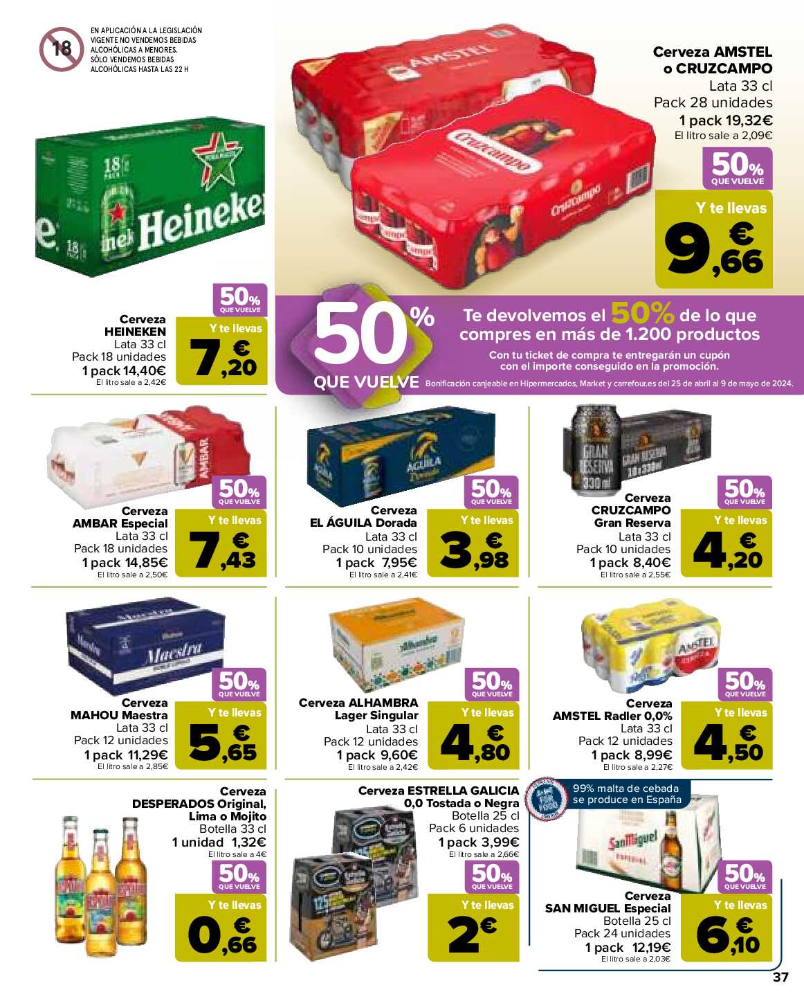 50% que vuelve Carrefour. Página 39