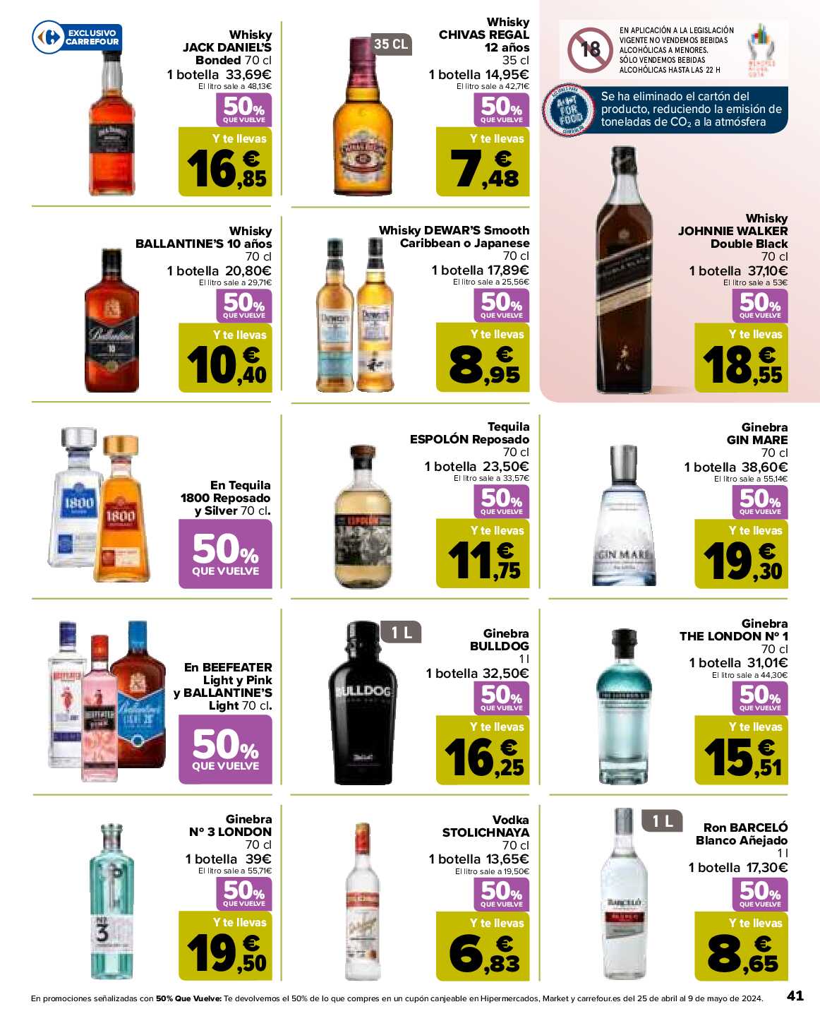 50% que vuelve Carrefour. Página 43