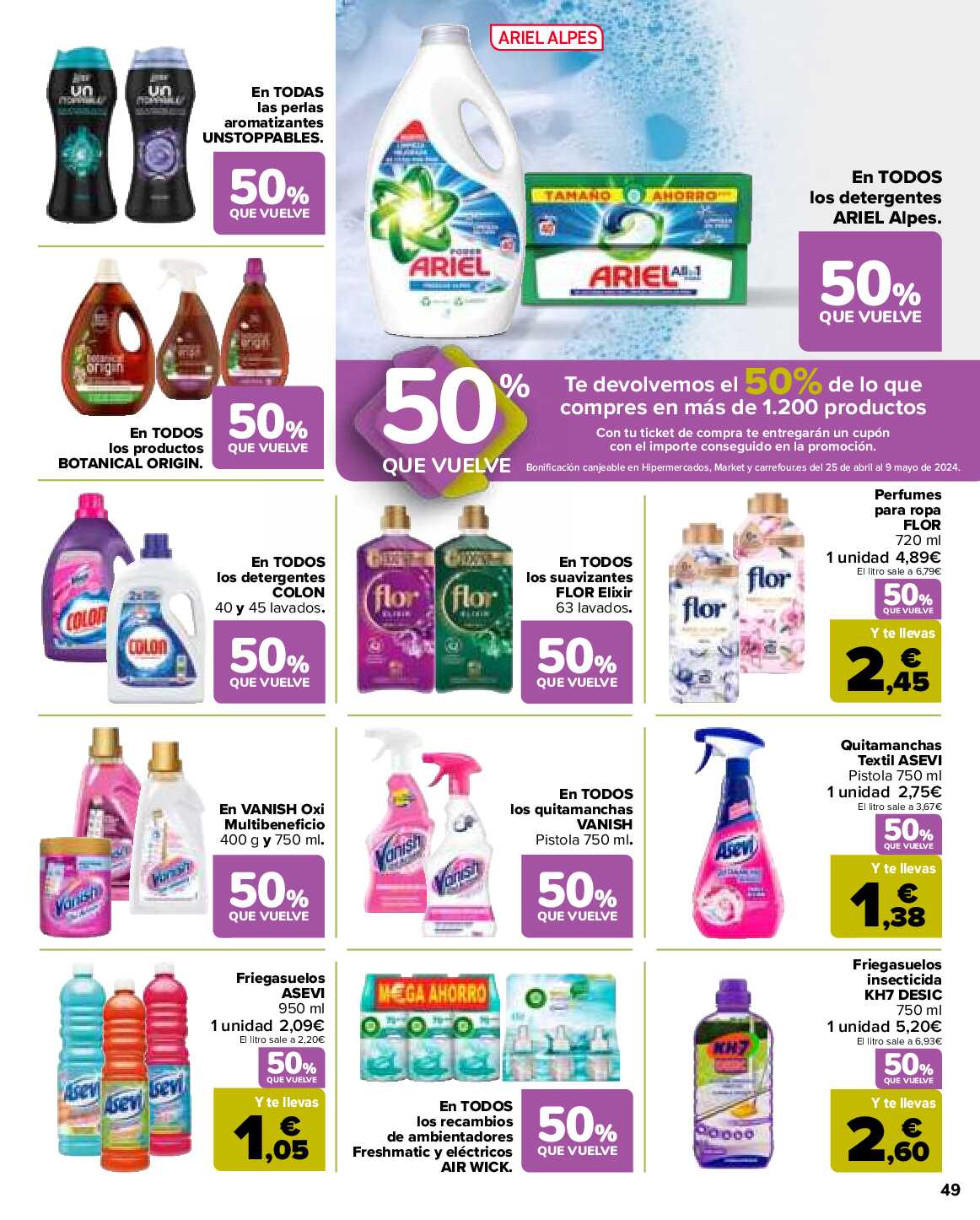 50% que vuelve Carrefour. Página 51