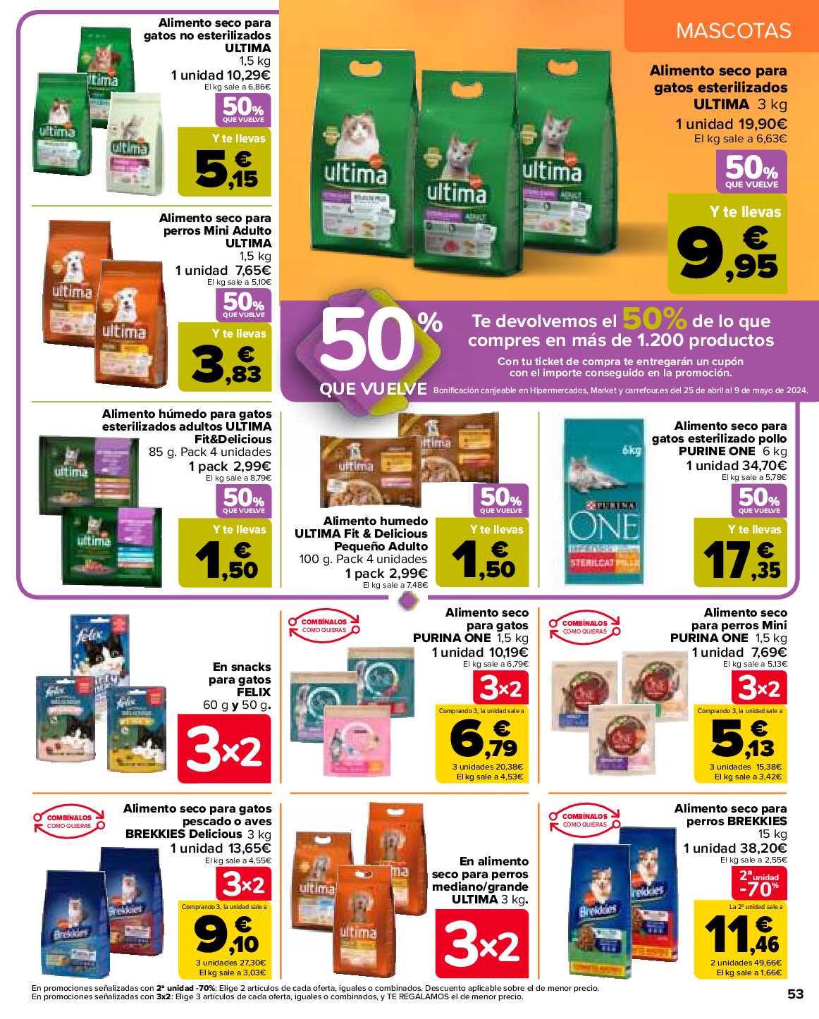 50% que vuelve Carrefour. Página 55