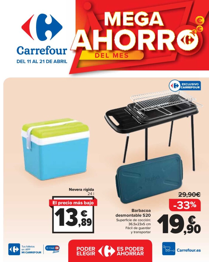Mega ahorro casa - hogar Carrefour. Página de portada