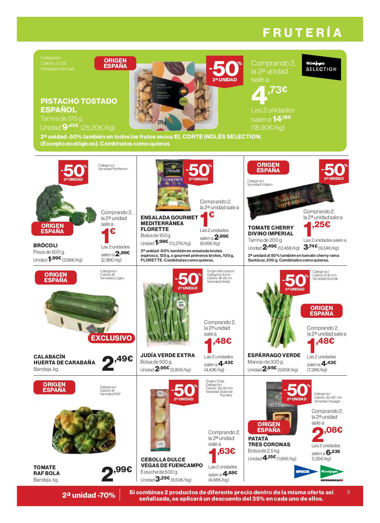 -50% segunda unidad El Corte Inglés. Página 03