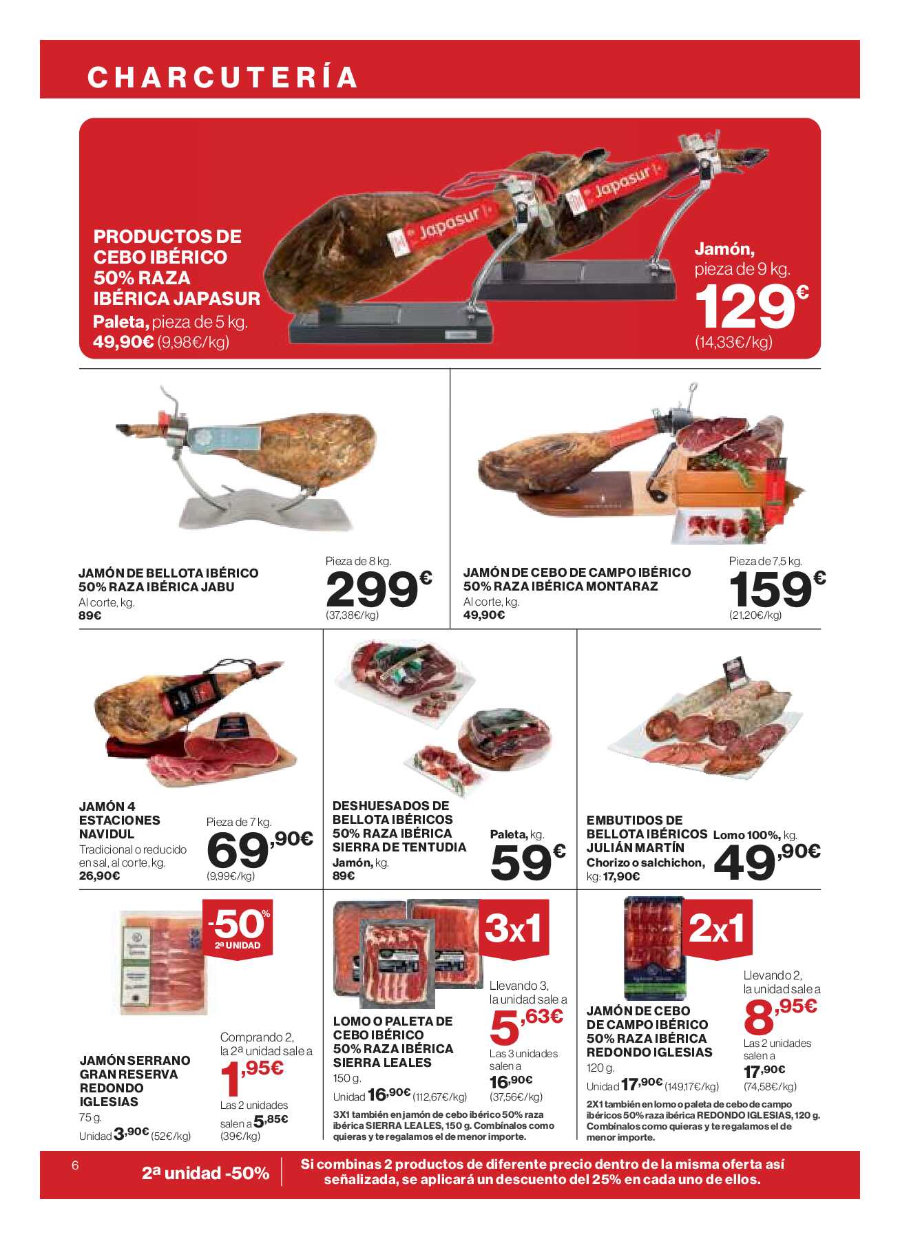 -50% segunda unidad El Corte Inglés. Página 06