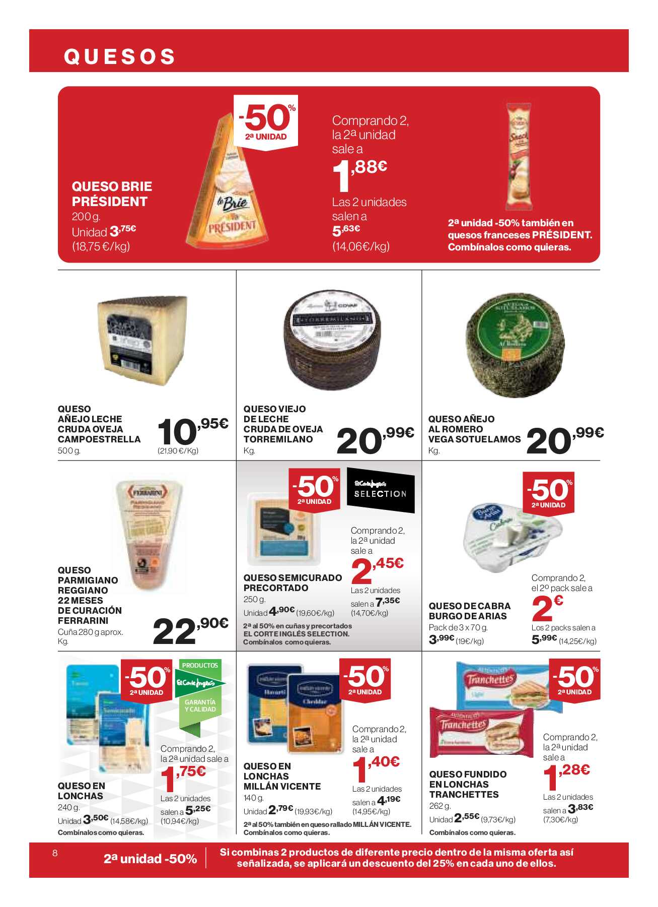 -50% segunda unidad El Corte Inglés. Página 08