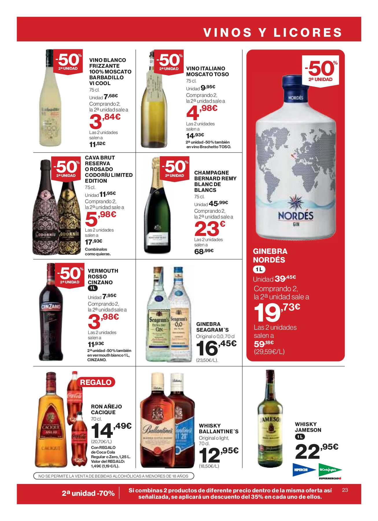 -50% segunda unidad El Corte Inglés. Página 25