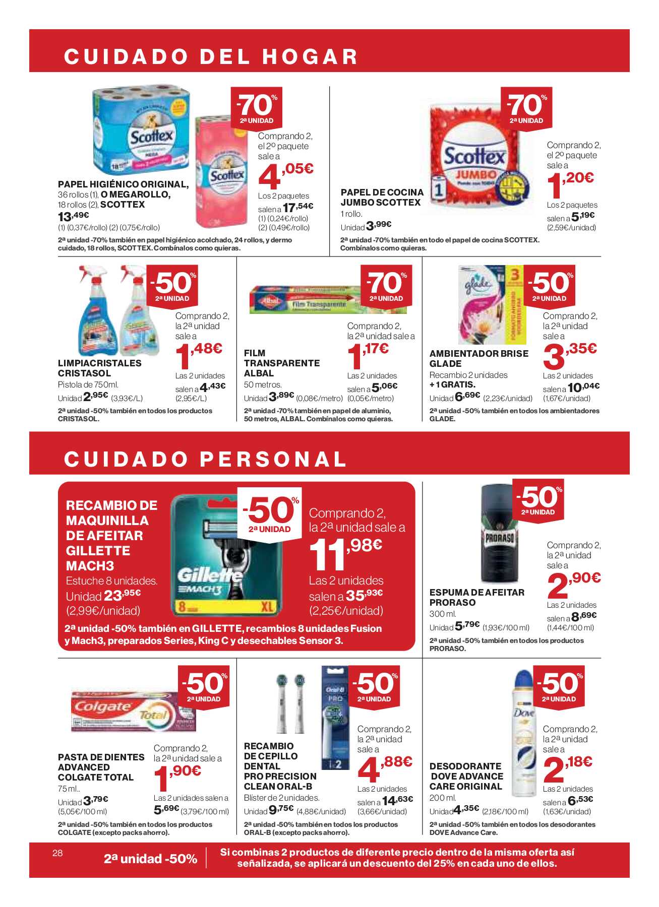 -50% segunda unidad El Corte Inglés. Página 32