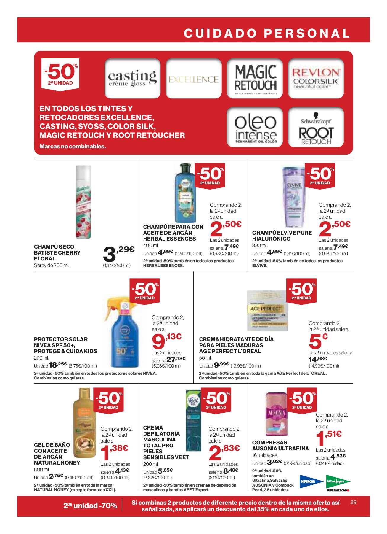 -50% segunda unidad El Corte Inglés. Página 33