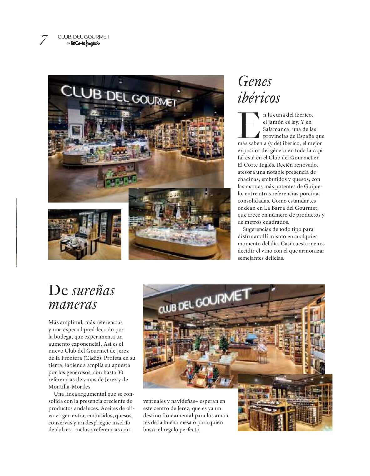 Gourmet magazine El Corte Inglés. Página 07