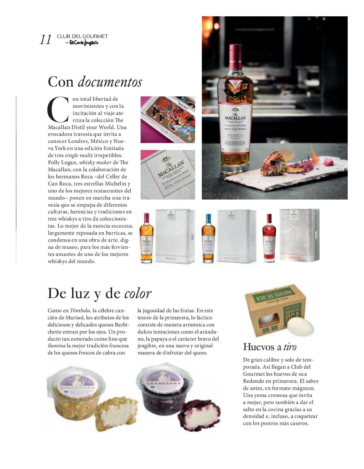 Gourmet magazine El Corte Inglés. Página 11