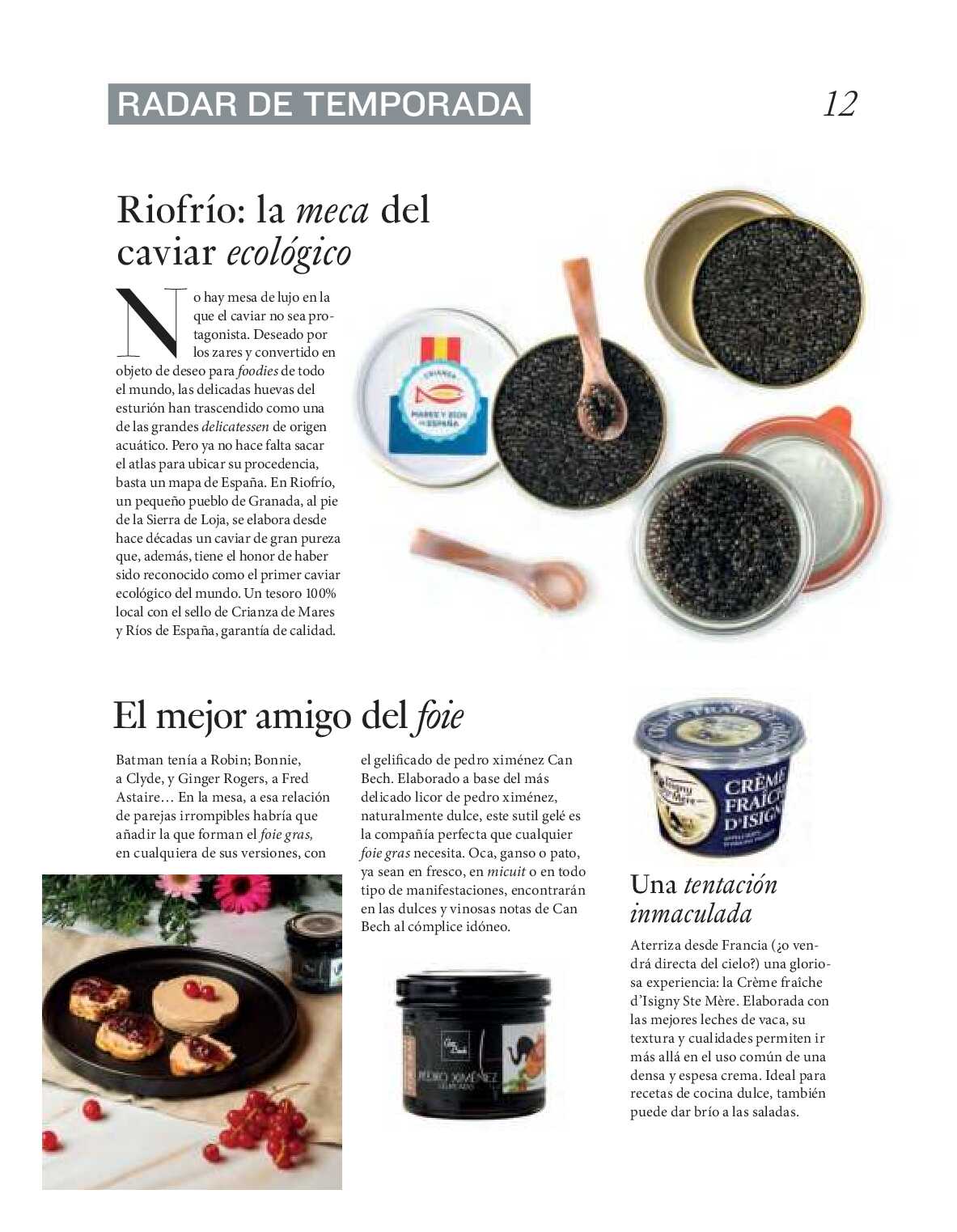 Gourmet magazine El Corte Inglés. Página 12