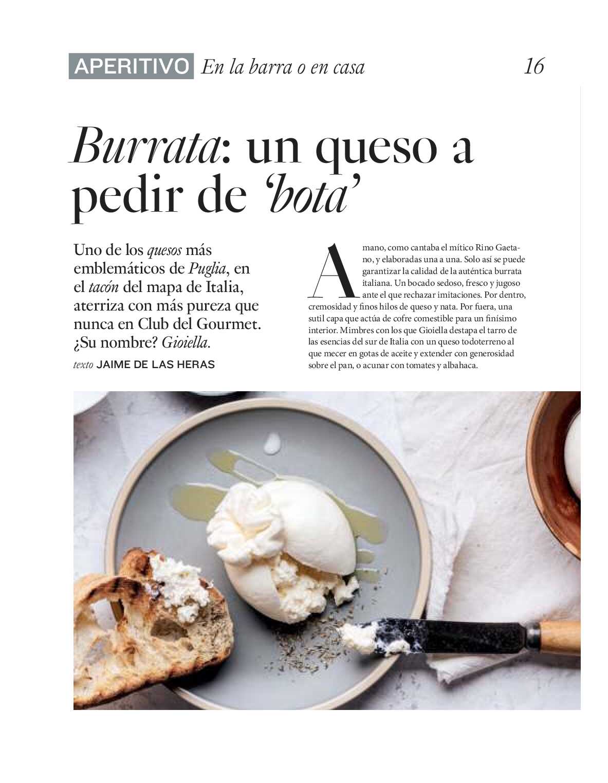 Gourmet magazine El Corte Inglés. Página 16